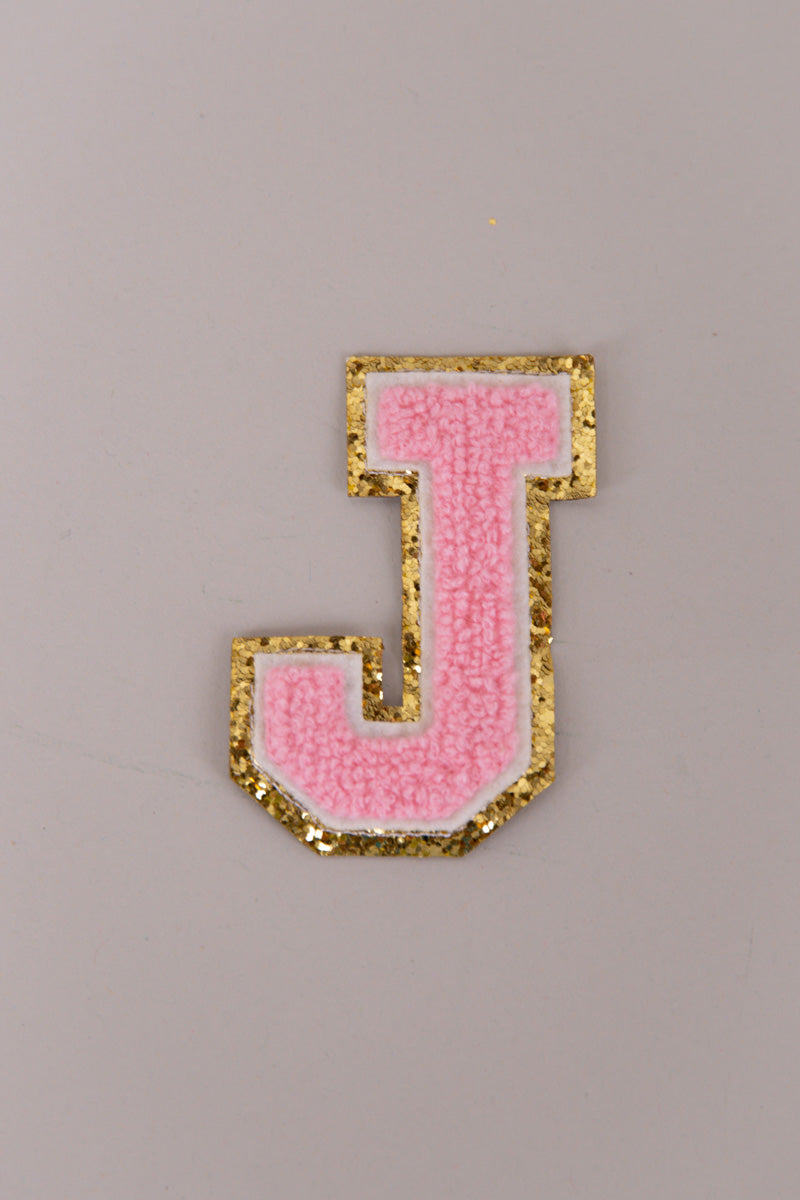 Chenille Adhesive Letter Patches- Light Pink 5.5cm、mySite、hinf8tx79