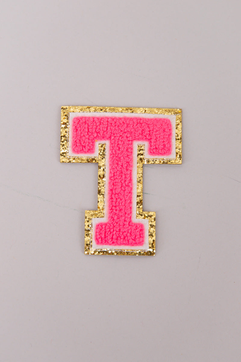 Chenille Adhesive Letter Patches- Hot Pink 5.5cm、mySite、hinf8tx79
