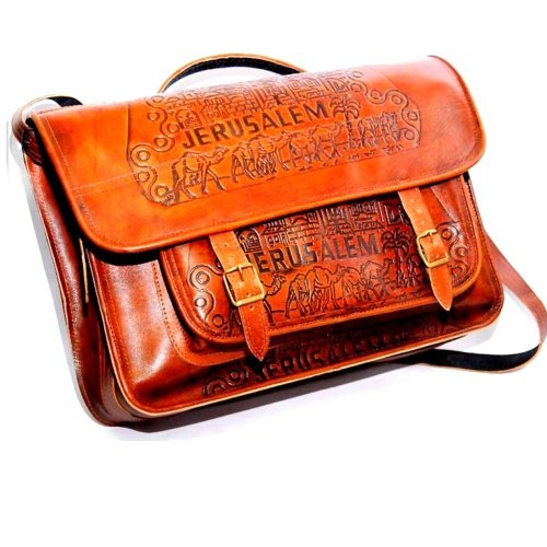Holy Land Market Laptop or Business Original Leather Bag - Shoulder Strap can be Removed - Large (16 x 11 inches)、mySite、topwebapps