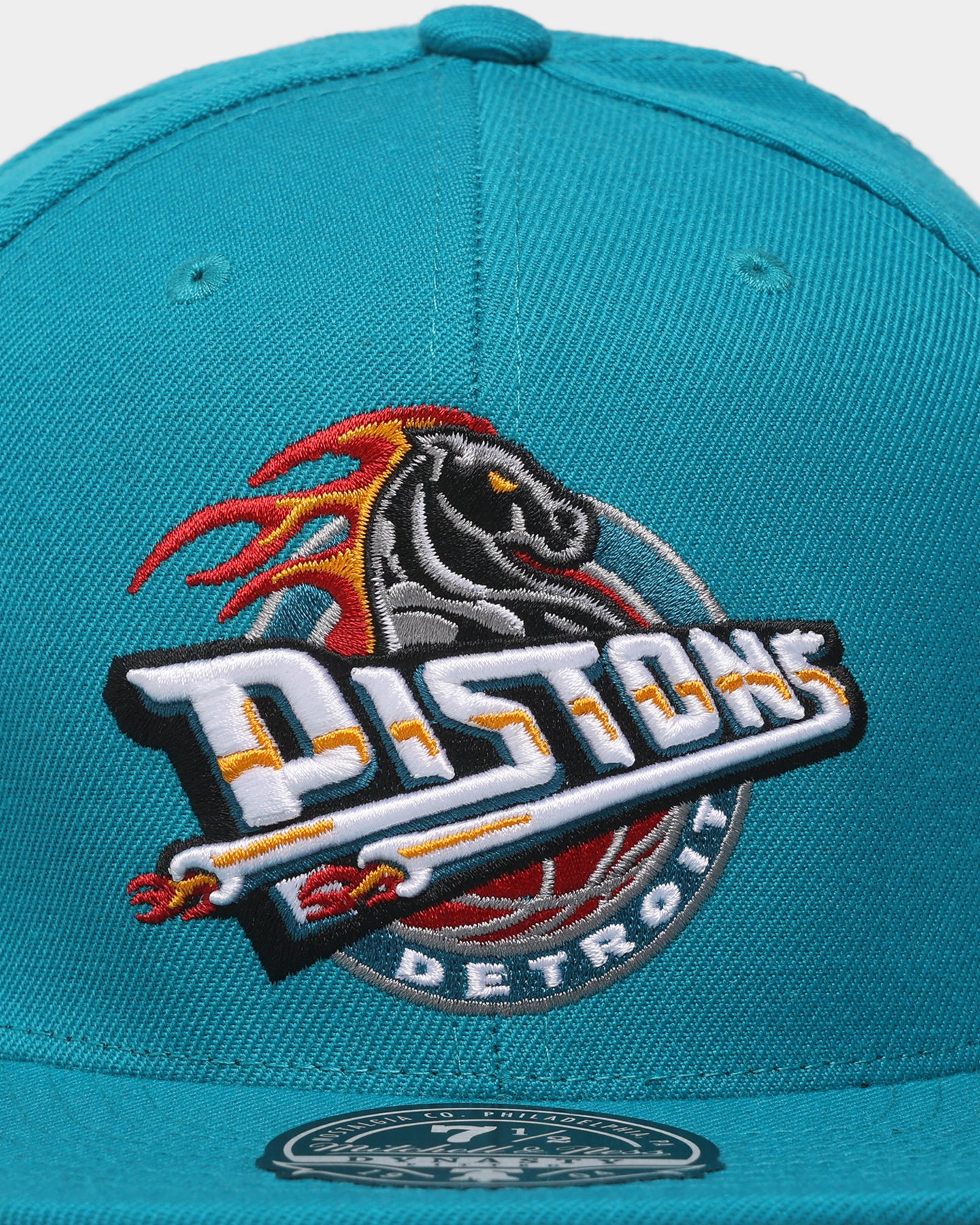 Mitchell & Ness Detroit Pistons 'Team Ground 2.0 Hardwood Classics' Fitted Teal、mySite、zt4zffjzw