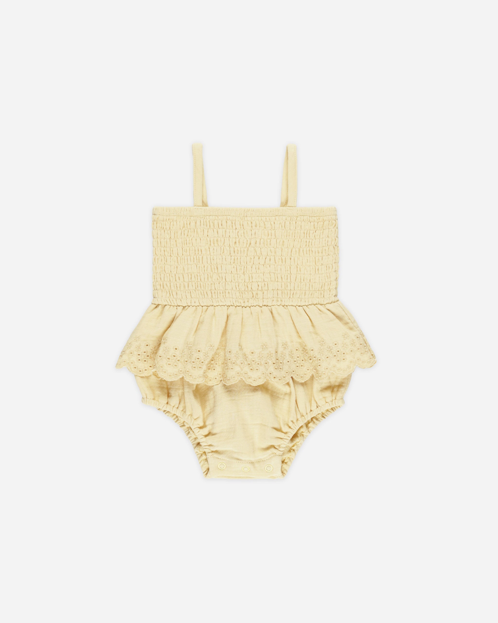  Smocked Skirted Romper || Yellow、mySite、layawaytickets
