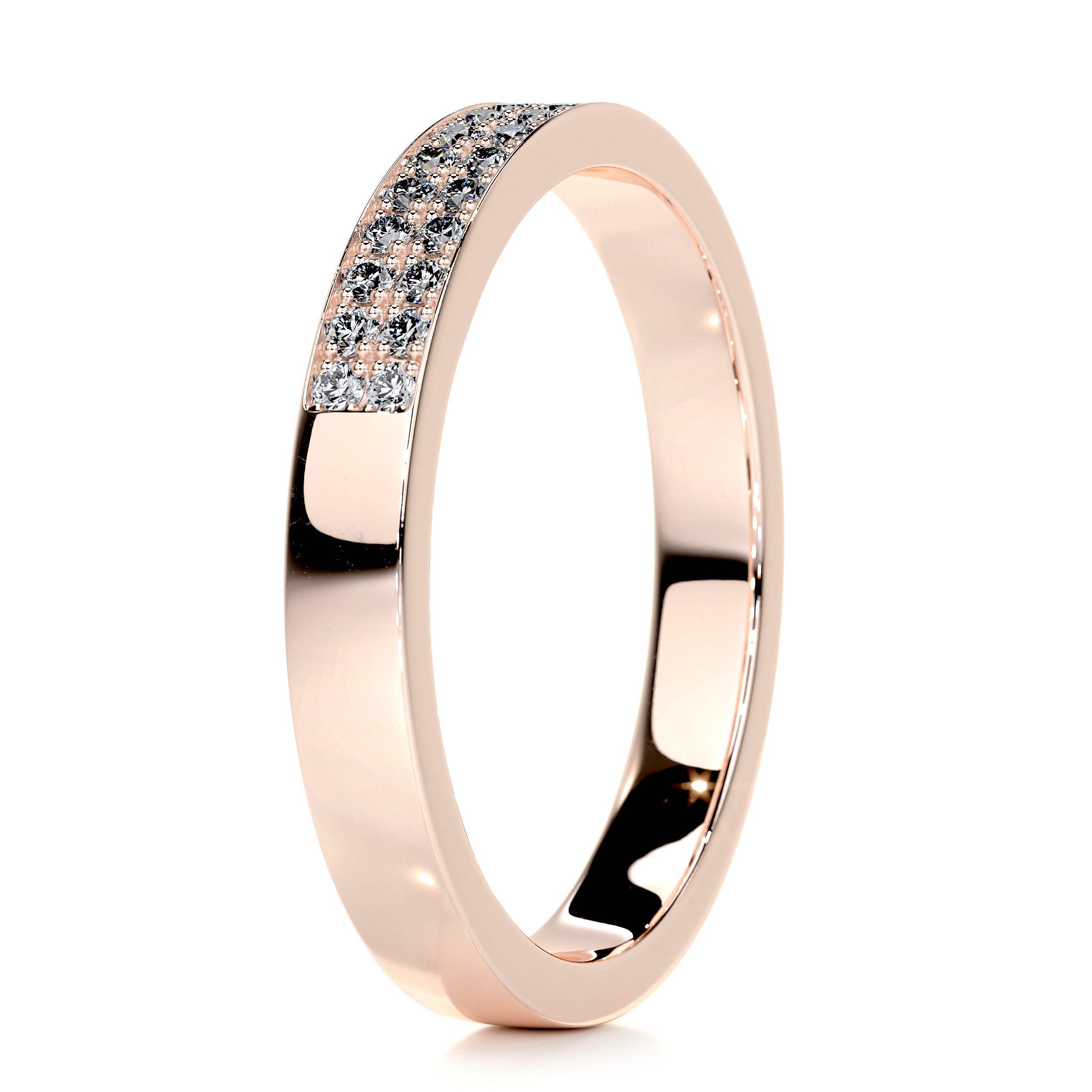 June Diamond Wedding Ring (0.2 Carat) - 14K Rose Gold、mySite、hinf8tx79