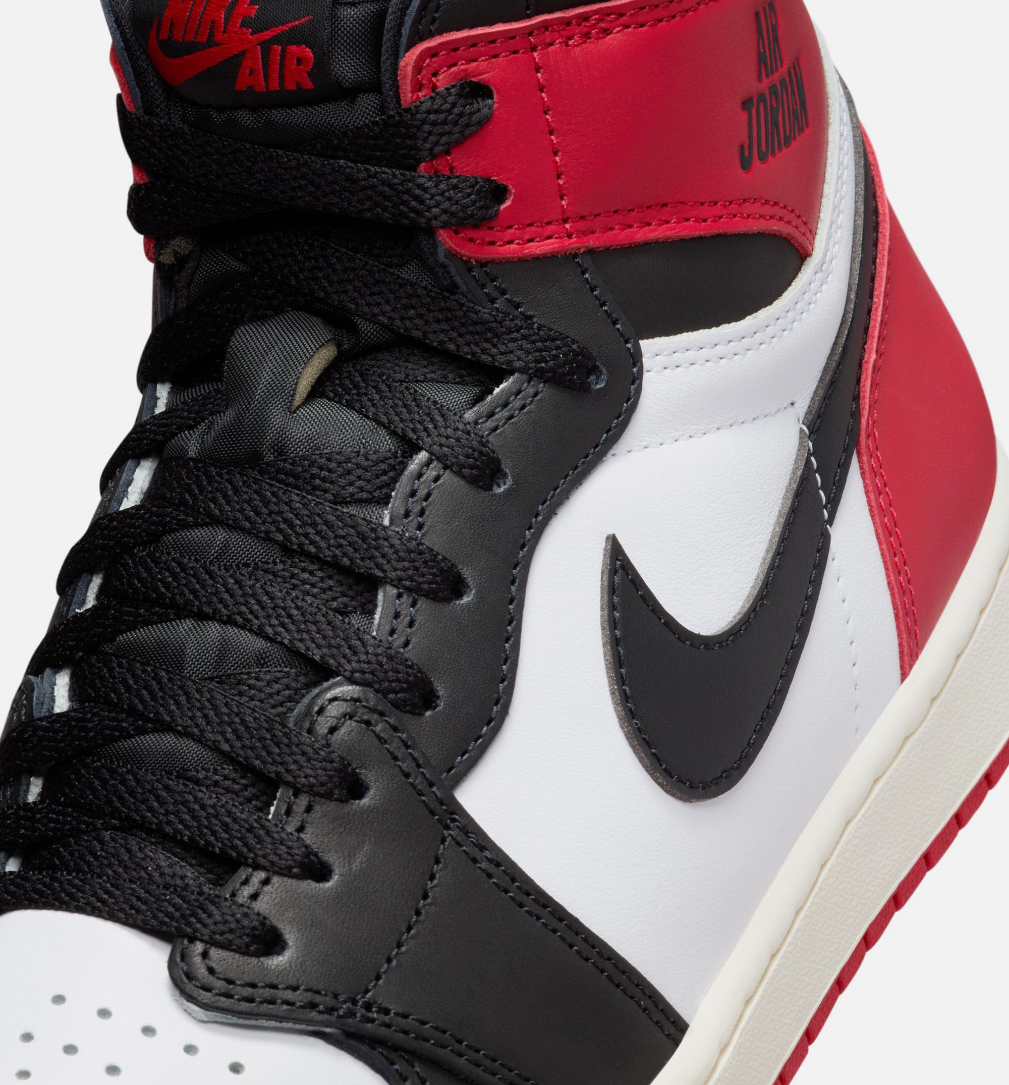 Air Jordan 1 Retro High OG Black Toe Mens Lifestyle Shoe - White/Black/Varsity Red/Sail、mySite、dreamappss