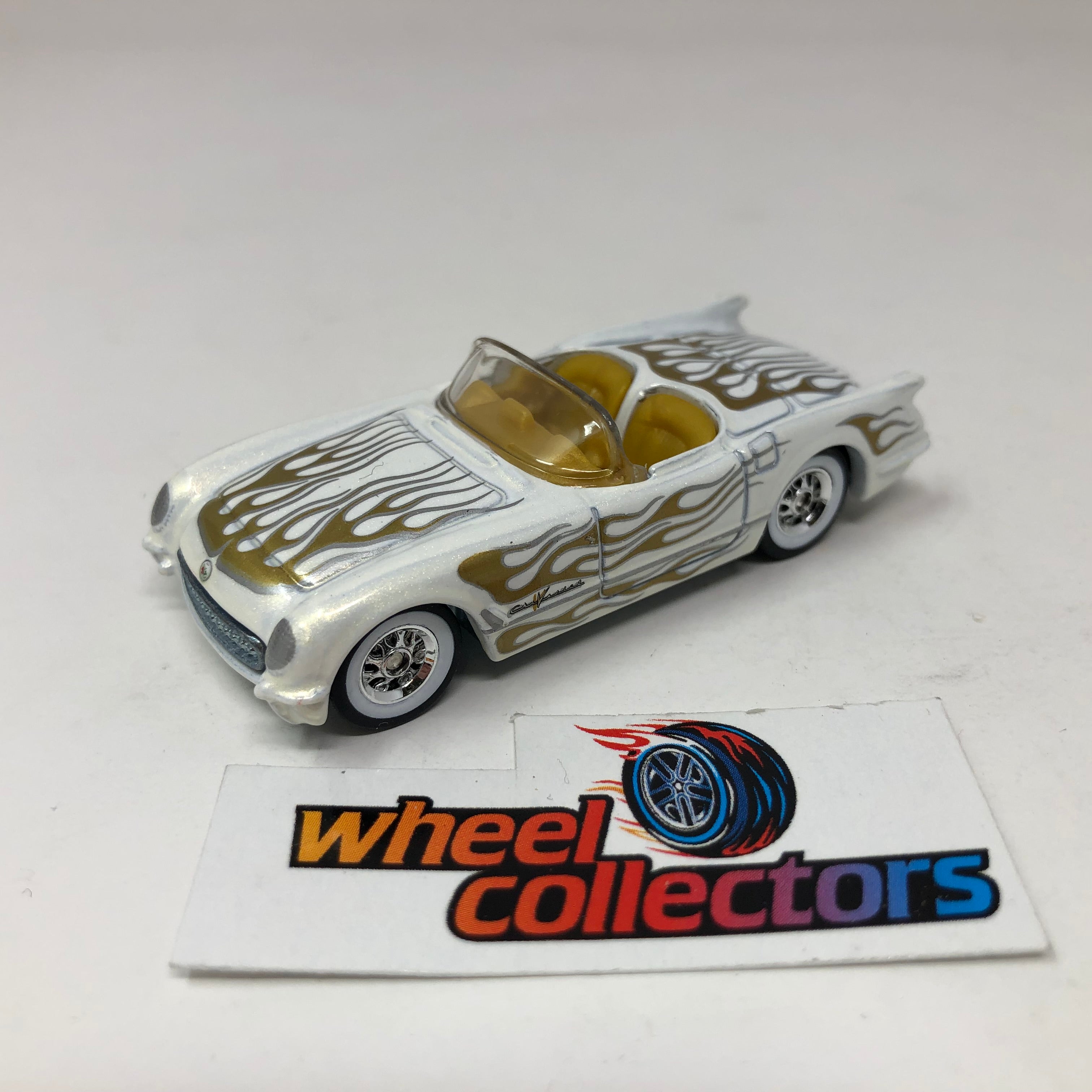 '55 Corvette * White * Hot Wheels Loose 1:64 Scale、mySite、hgirdovlk