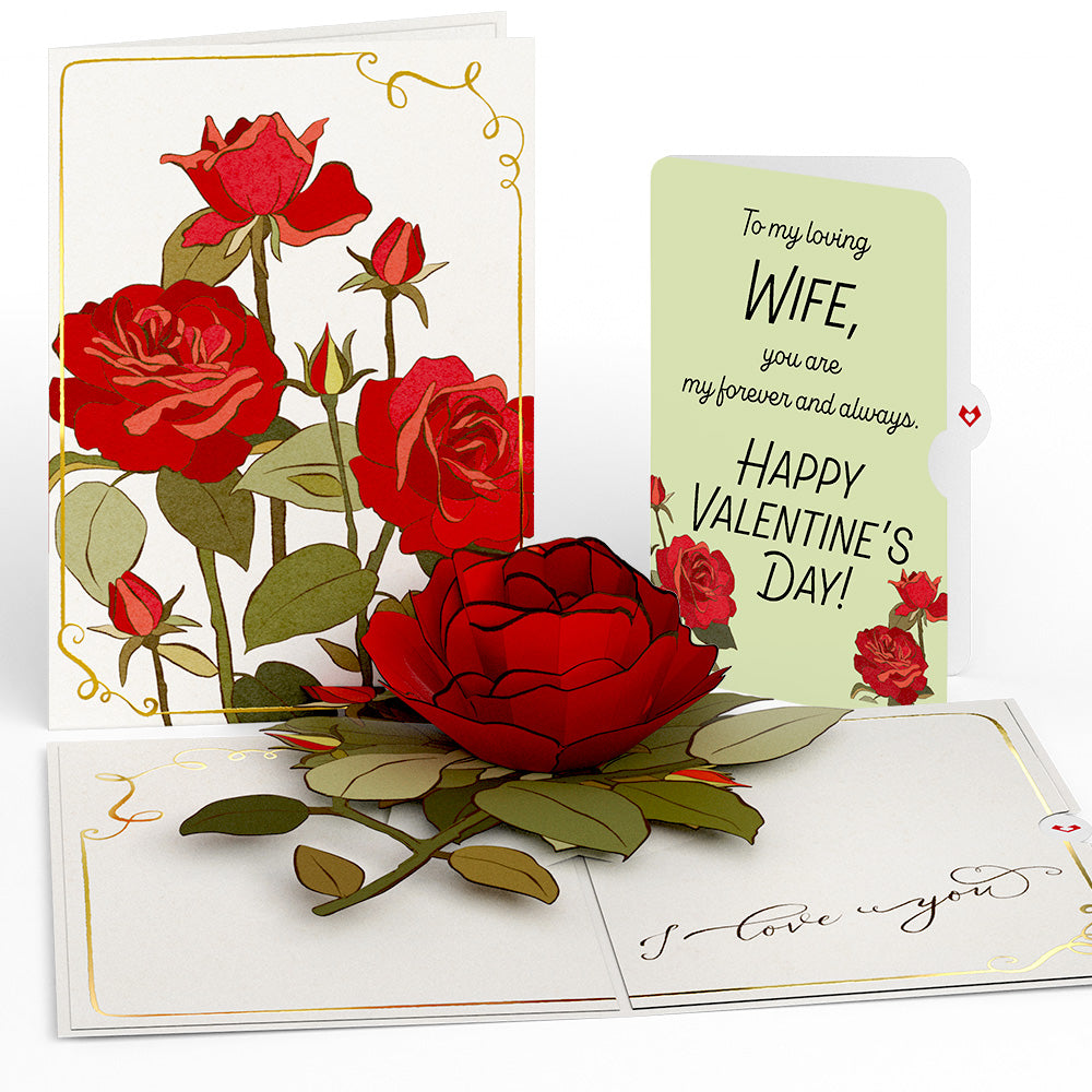 I Love You Roses Valentine Pop-Up Card and Sentiment Set for Wife、mySite、solidvoid
