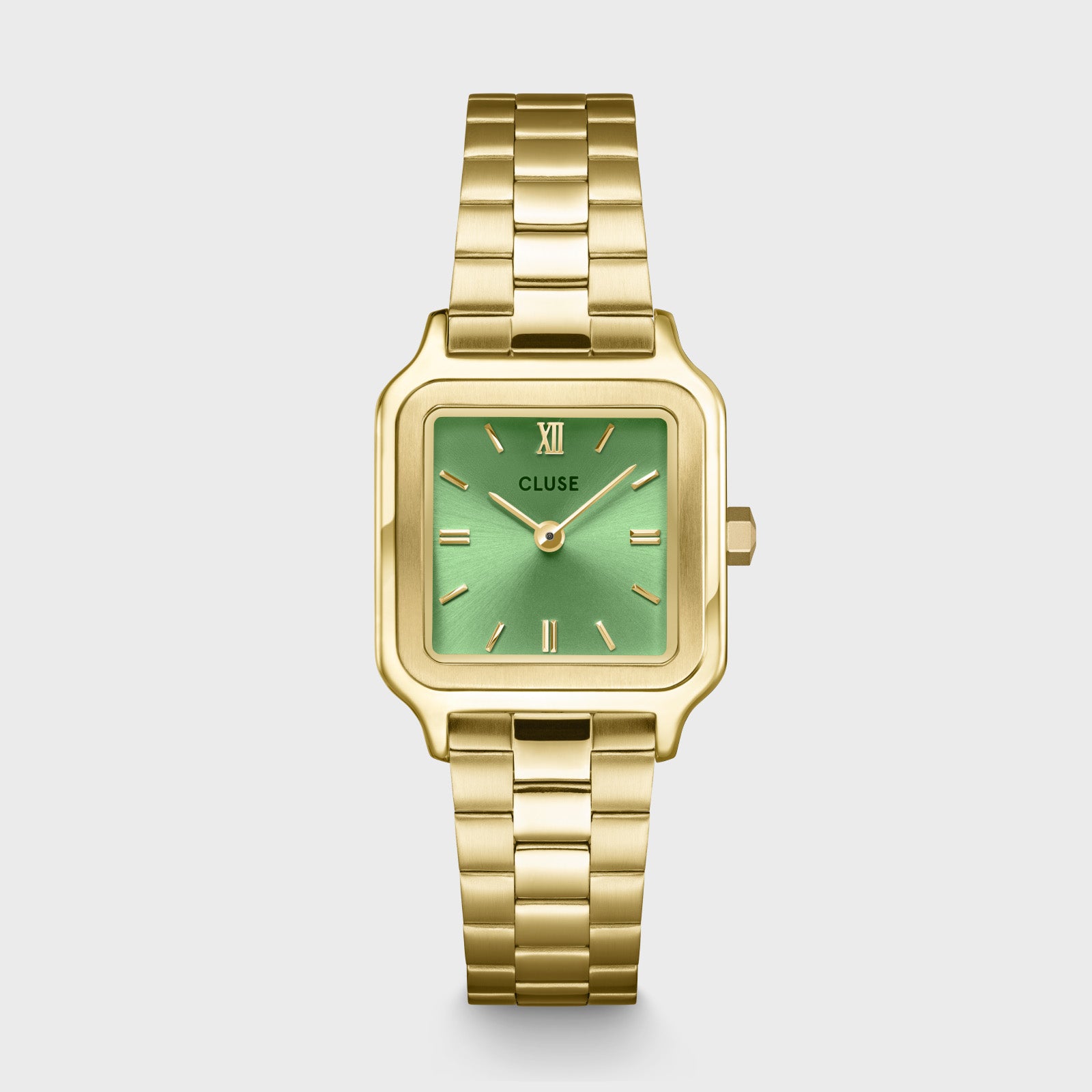 Gracieuse Petite Watch Steel, Light Green, Gold Colour、mySite、botmansion
