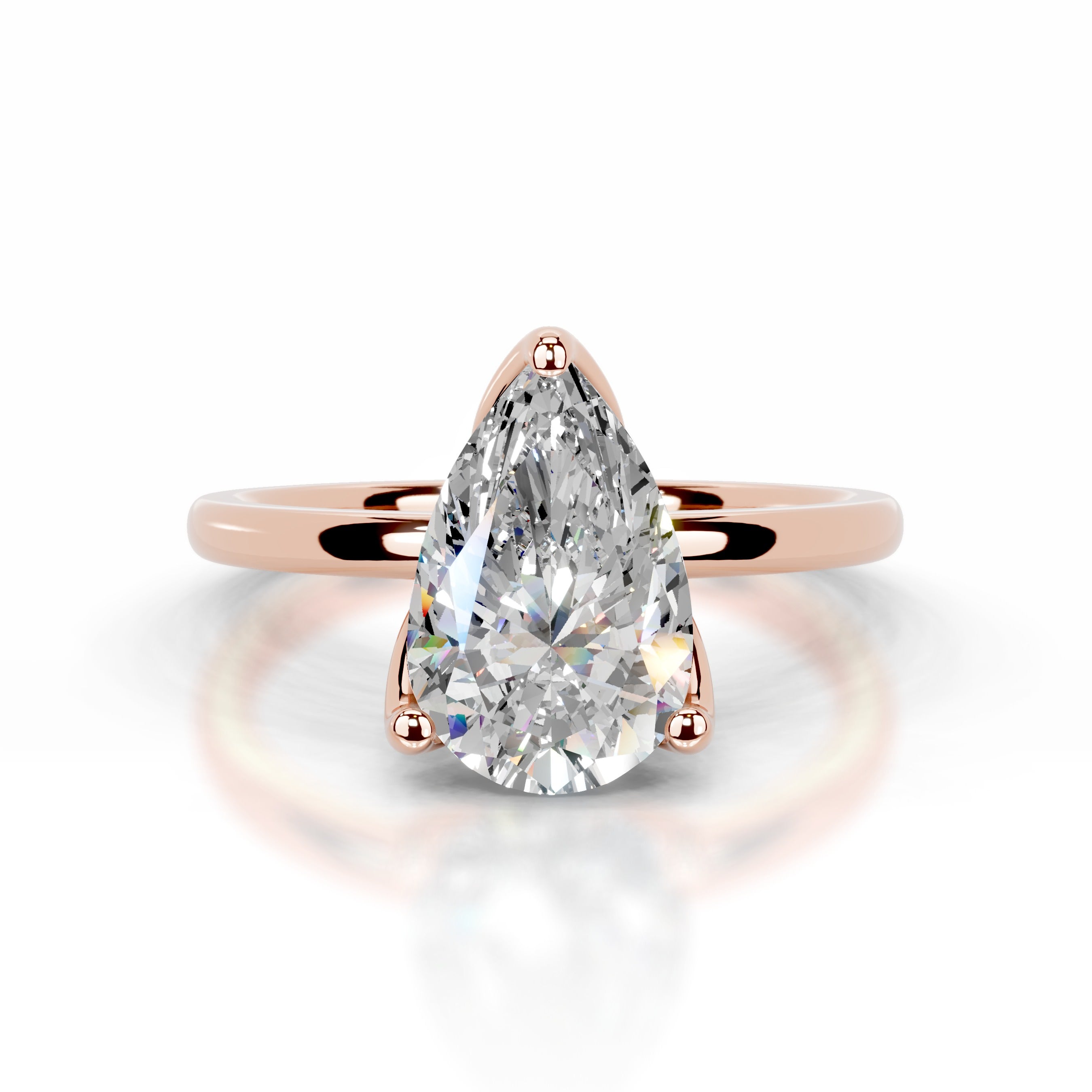 Phoenix Moissanite Ring - 14K Rose Gold、mySite、hinf8tx79