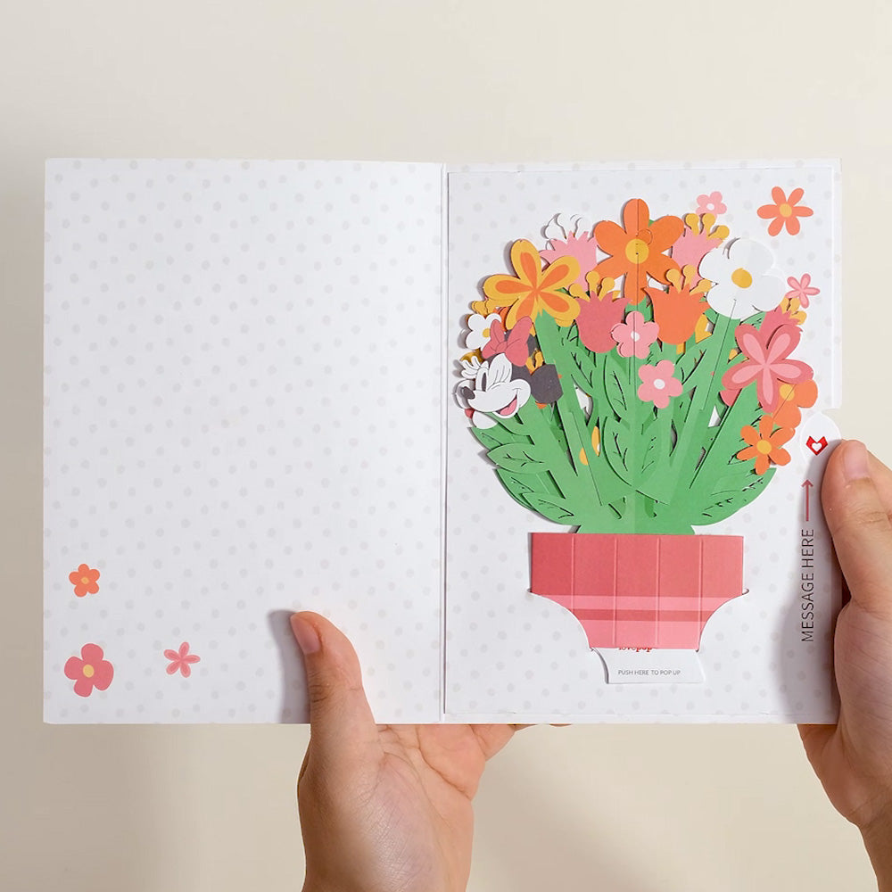 Disney’s Minnie Mouse Mother’s Day Card with Mini Bouquet、mySite、solidvoid