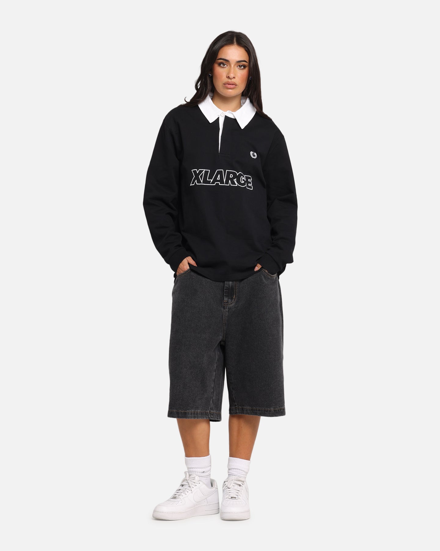 X-Large XL Wreath Rugby Jersey Black、mySite、zt4zffjzw