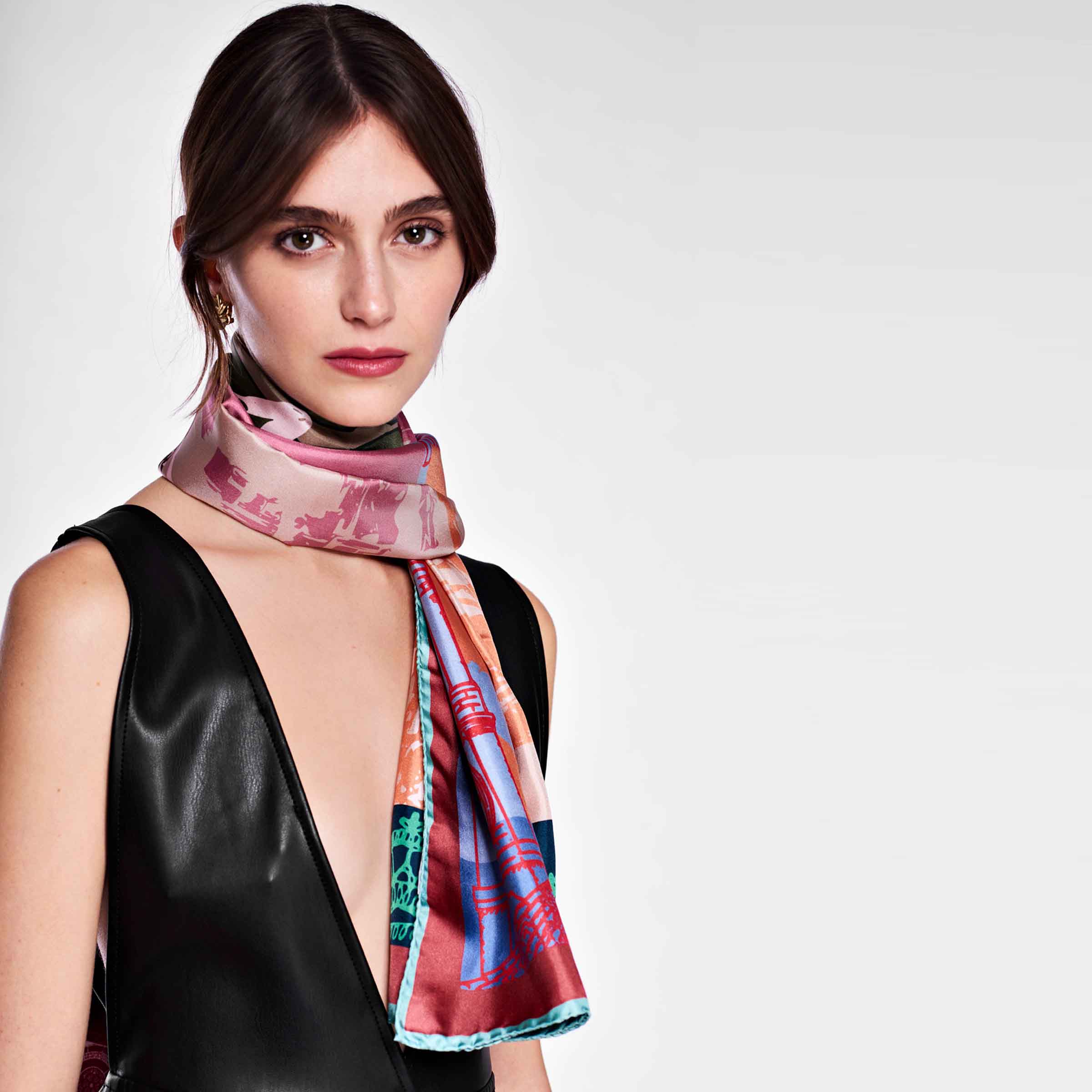 Silk and Cashmere Stole EUROPA by Orequo、mySite、neckold