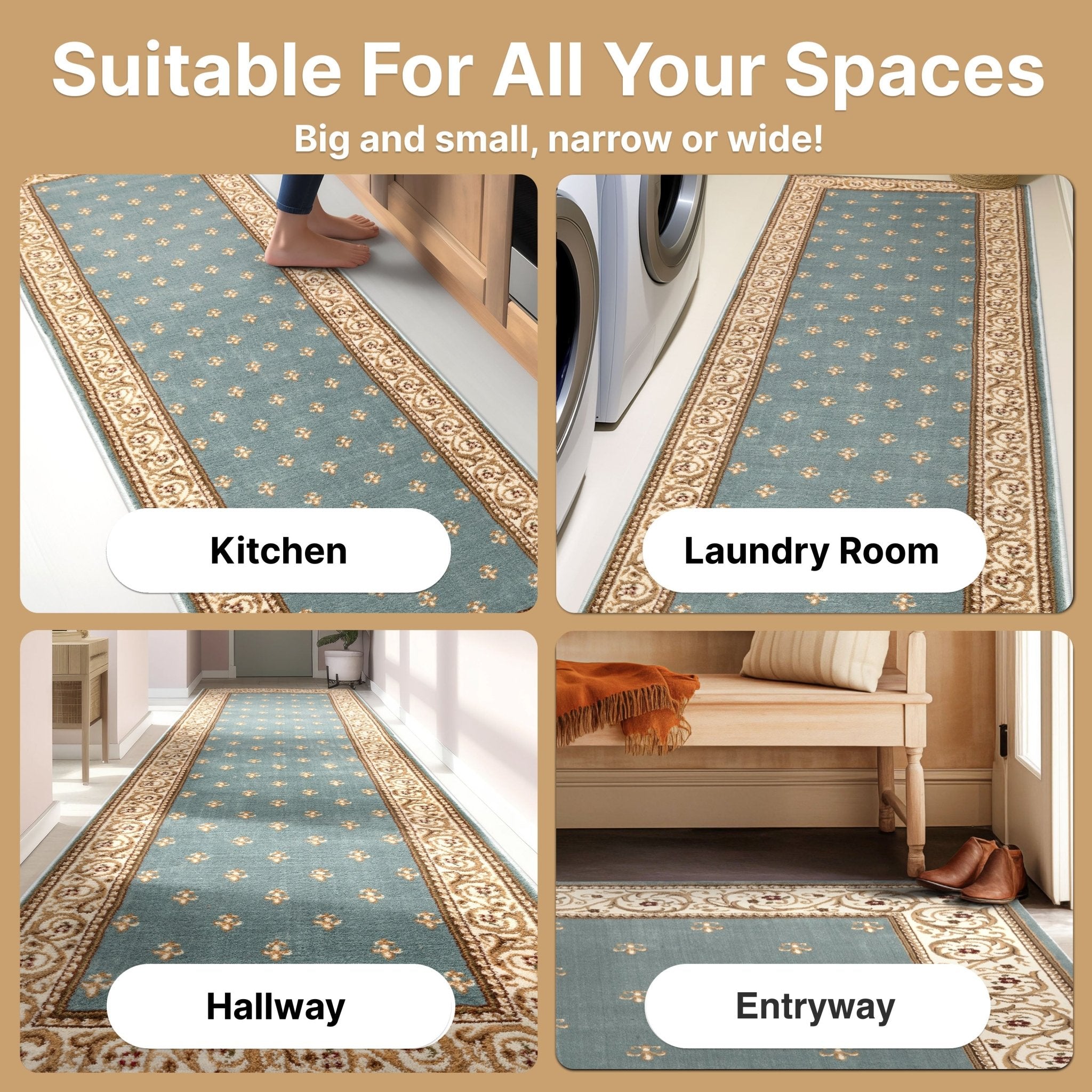 Fleur de Lis Elegance Easy to Clean Rug、mySite、gigharbornorthrealestate