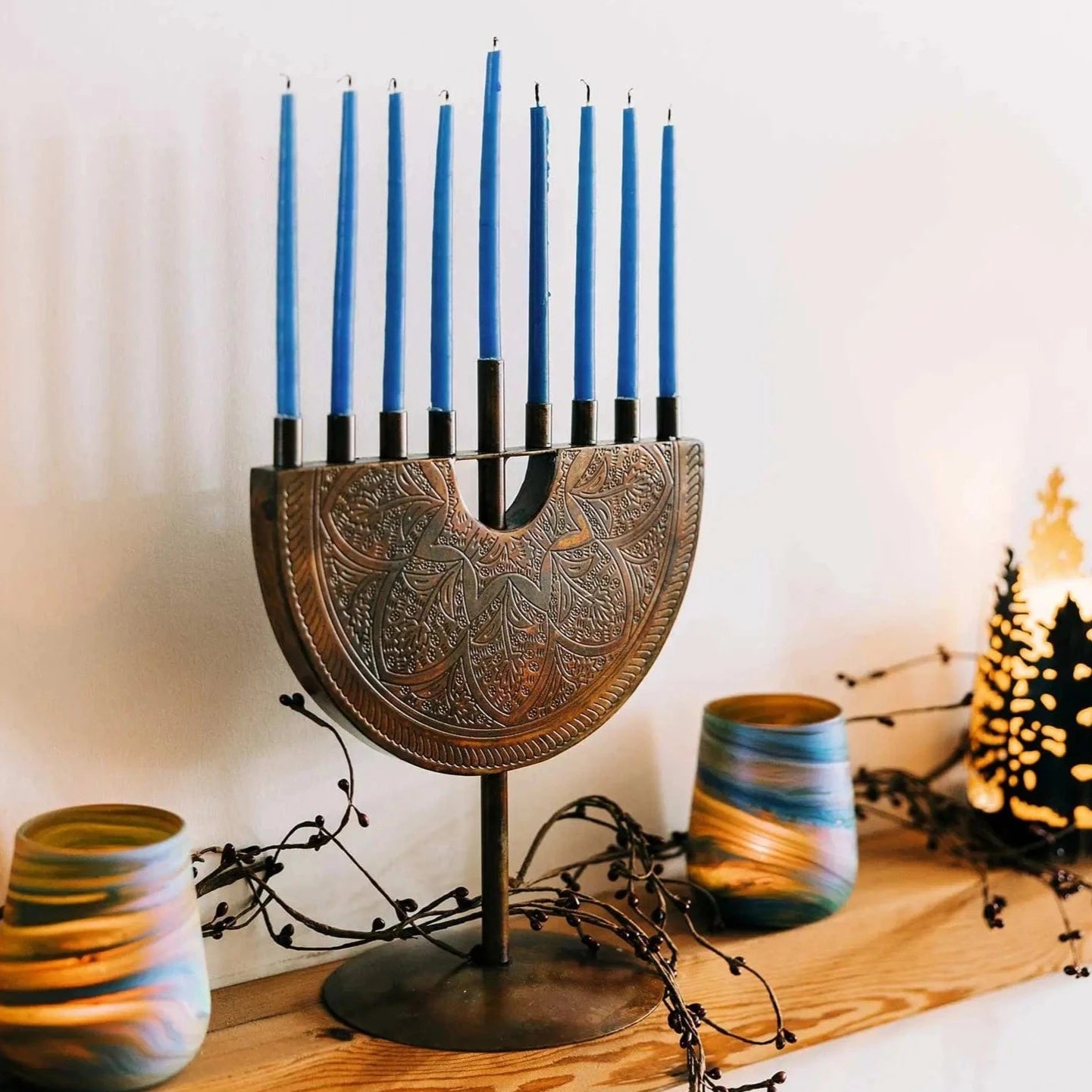 Engraved Iron Menorah、mySite、topwebapps