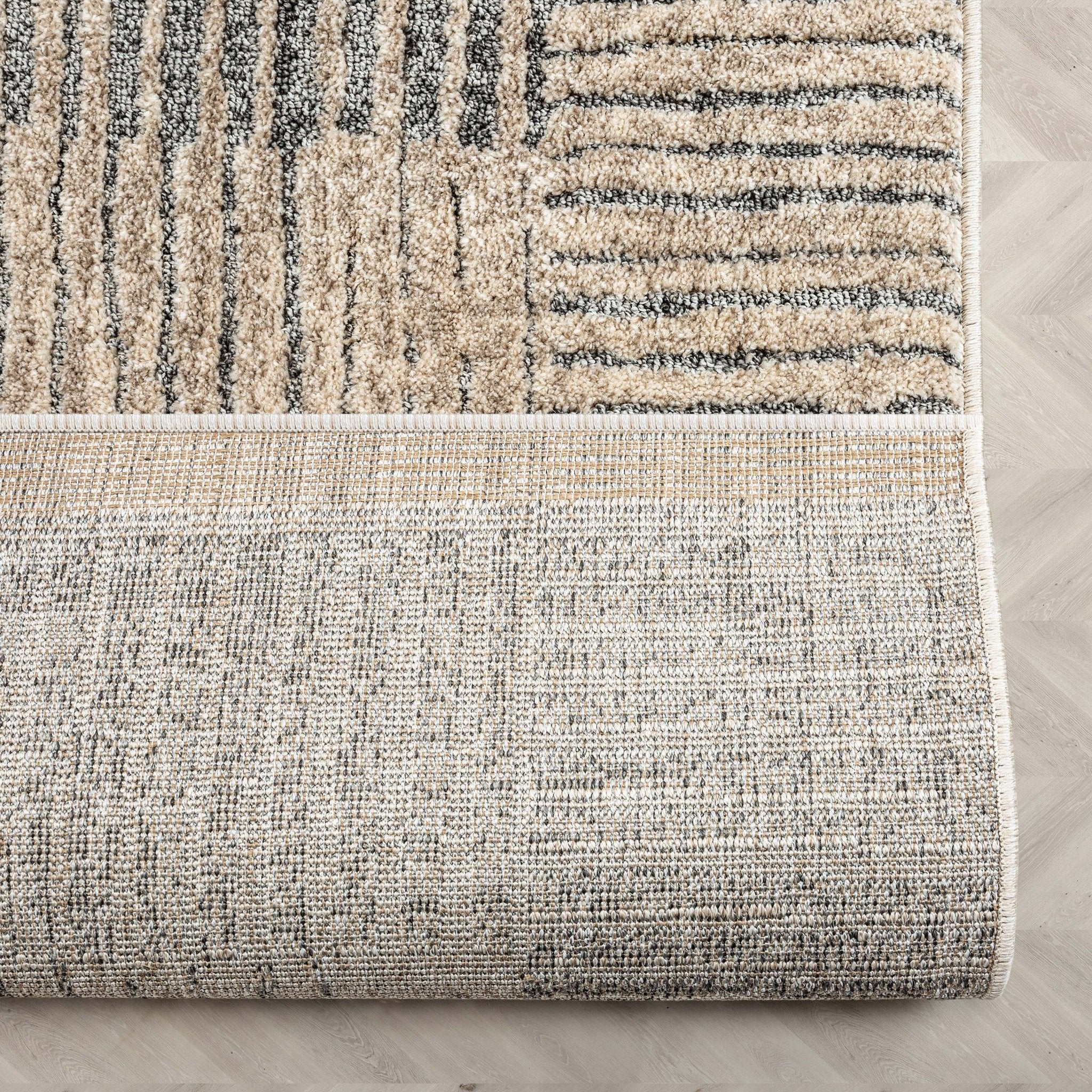 Custom Size Runner Sula Modern Geometric Boxes Ivory Grey Choose Your Width x Choose Your Length Hallway Runner Rug、mySite、gigharbornorthrealestate