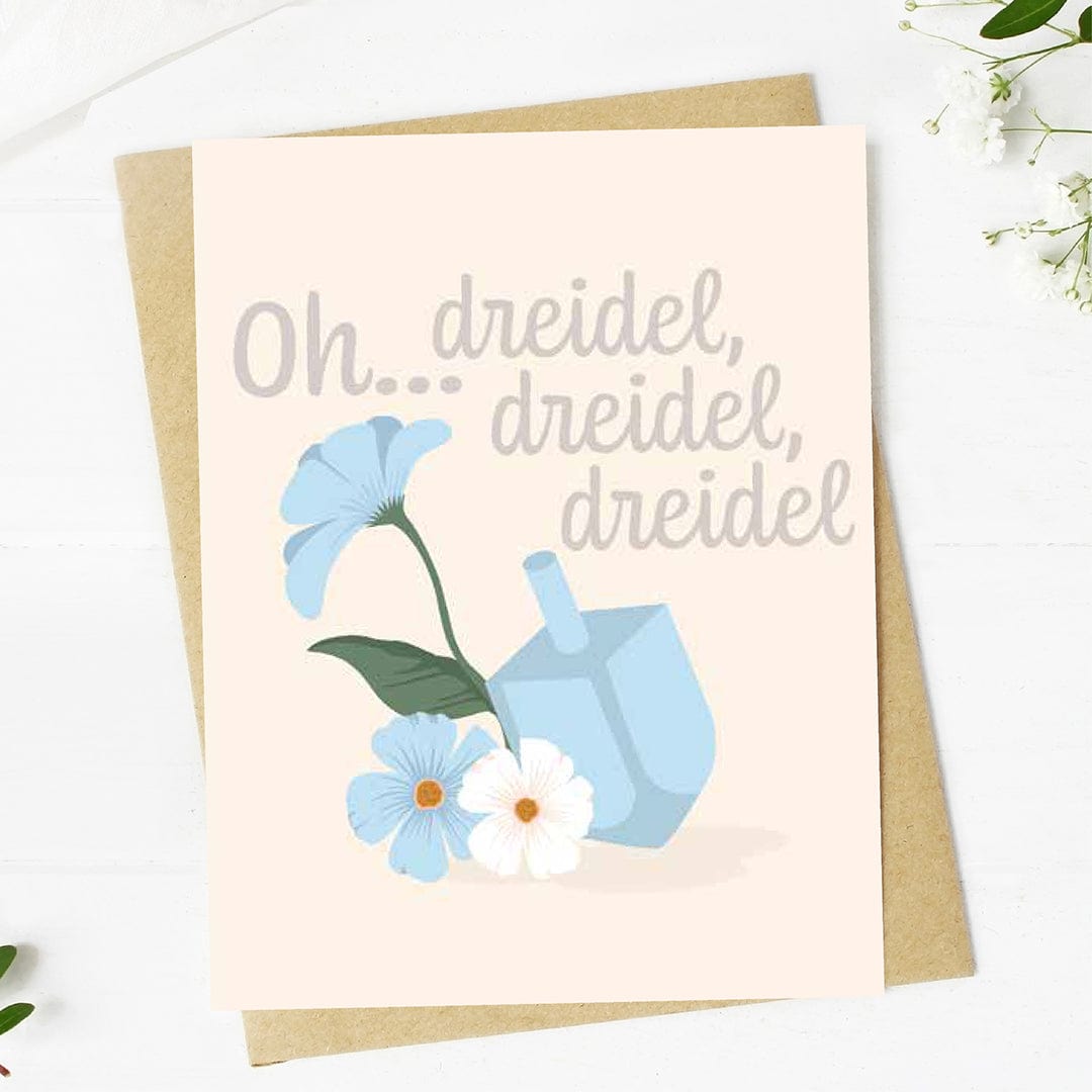  Oh... dreidel, dreidel, dreidel Hanukkah Card、mySite、elrpsem3k