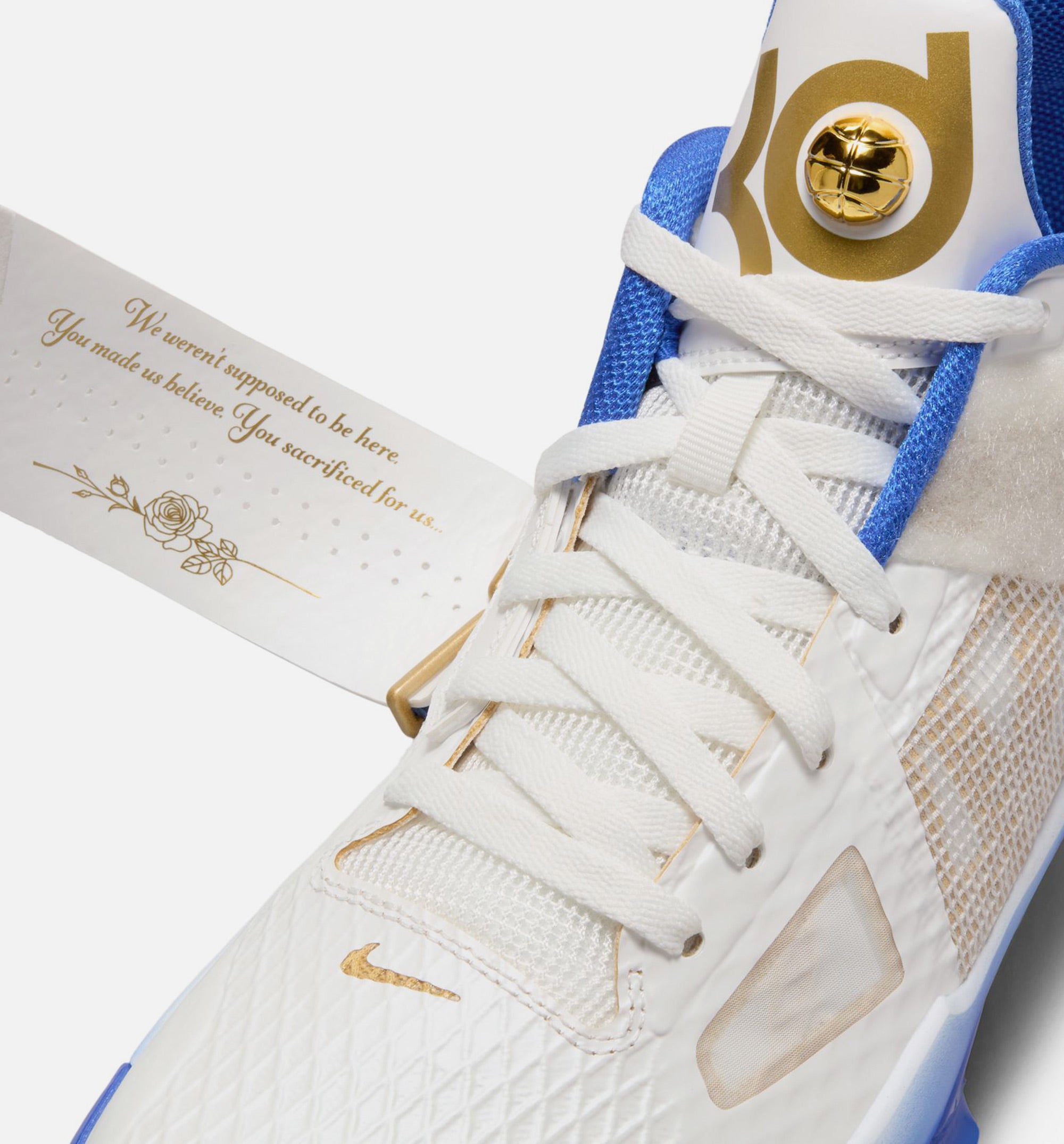 Zoom KD 4 Alternate MVP Mens Lifestyle Shoe - Summit White/Hyper Royal/Metallic Gold、mySite、dreamappss