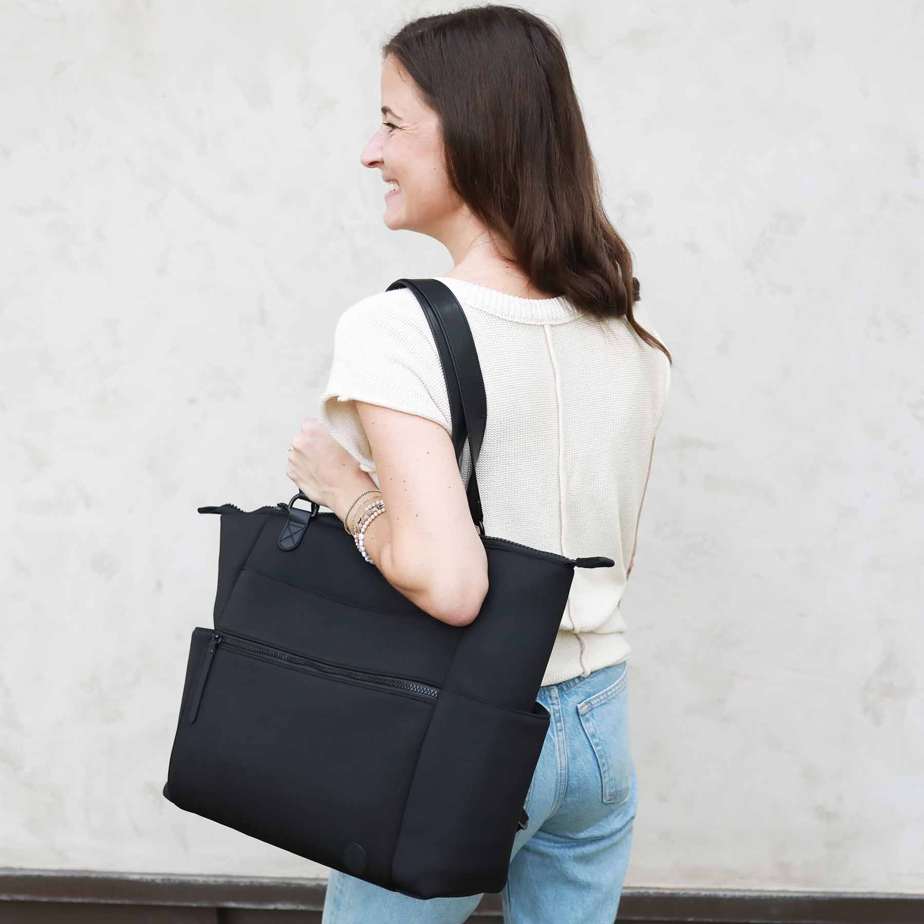  Lane Convertible Diaper Bag Tote | Black、mySite、layawaytickets