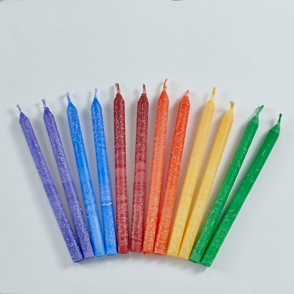 Premium Frosted Multicolor Hanukkah Candles、mySite、topwebapps