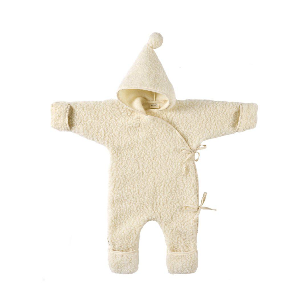  BINIBAMBA Merino Sheepskin Snugglesuit - Milk、mySite、merchandisen
