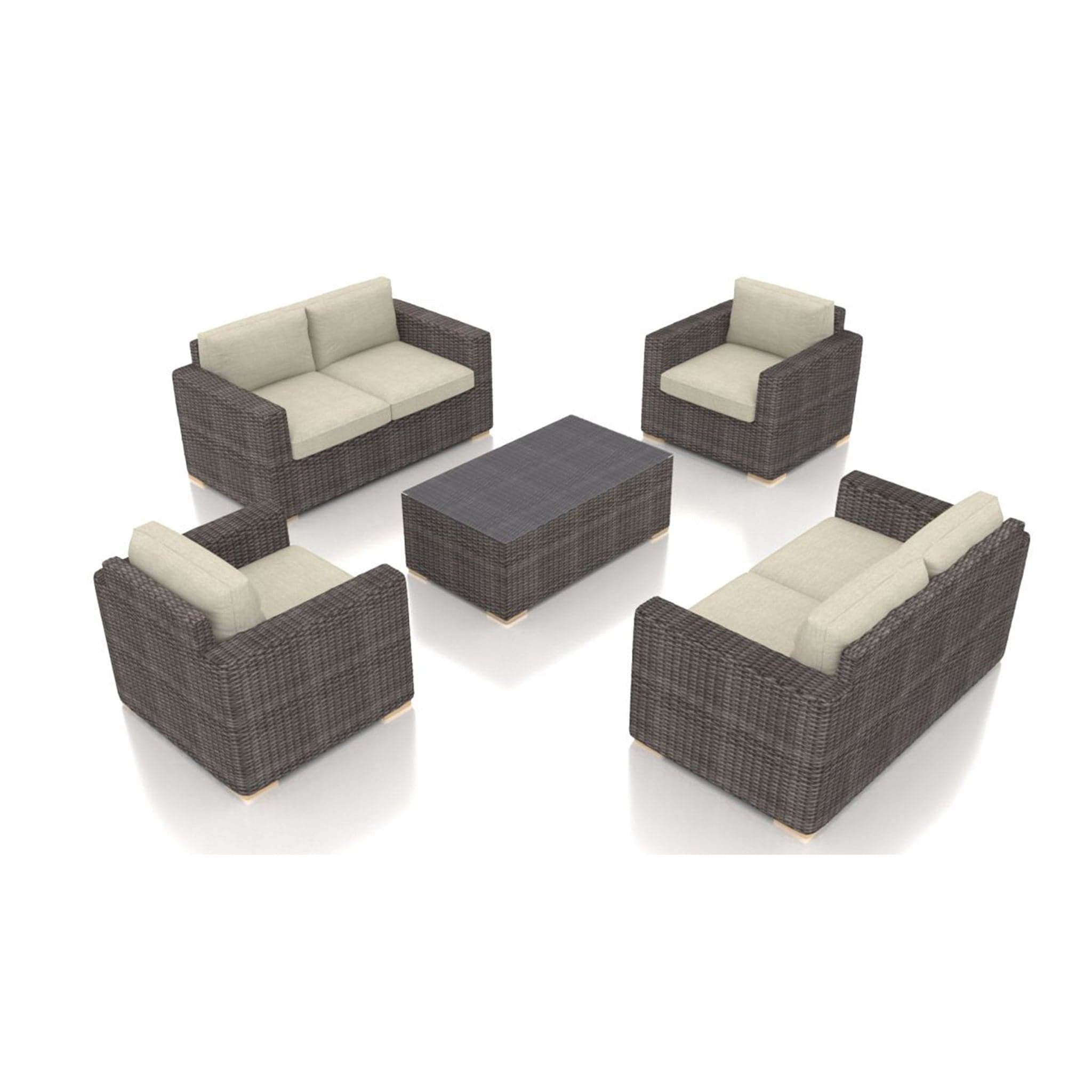Dune 5 Piece Double Loveseat Set、mySite、neckold