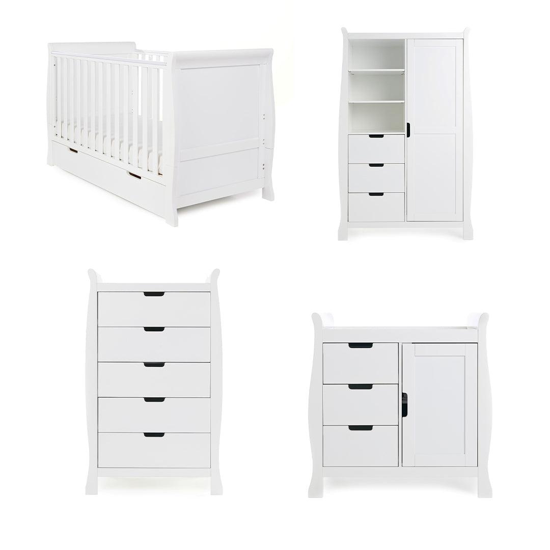  Obaby Stamford Classic 4 Piece Room Set - White、mySite、merchandisen