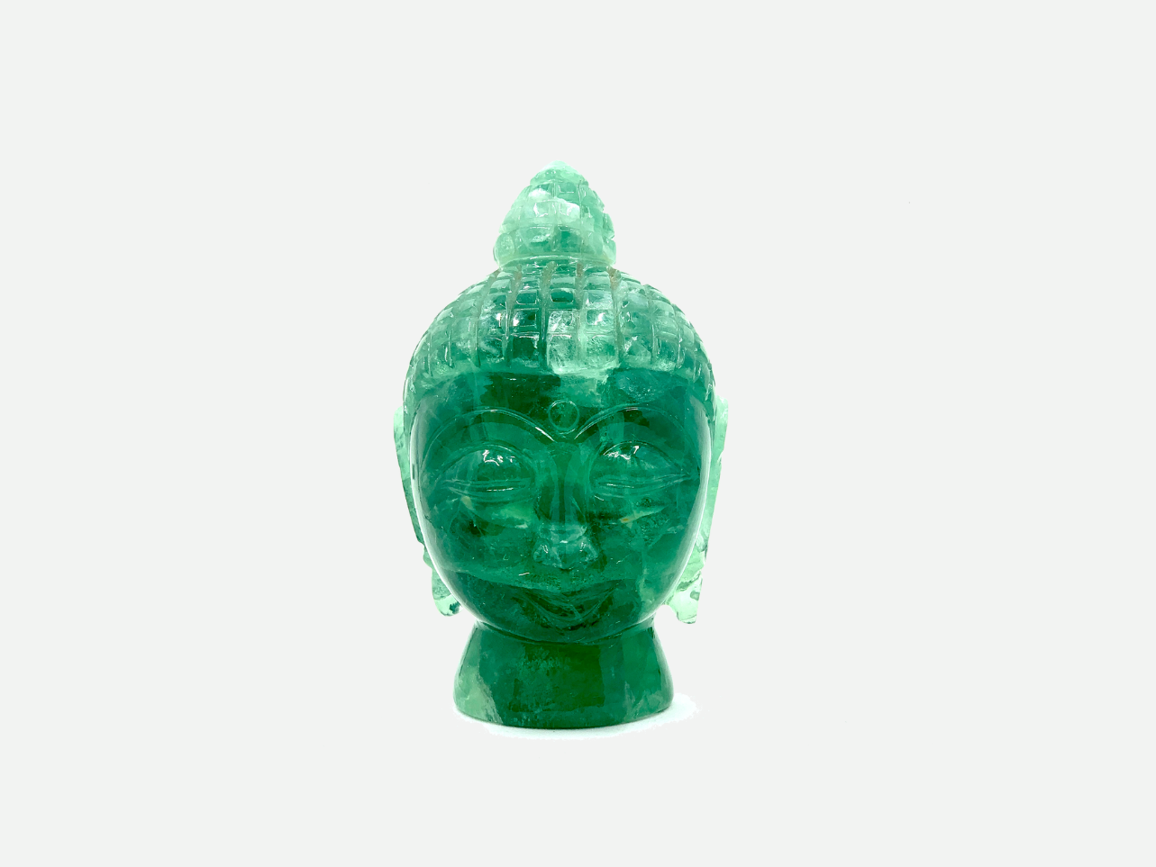 Buddha Head - Green Flourite (Small, 12cm)、mySite、topwebapps