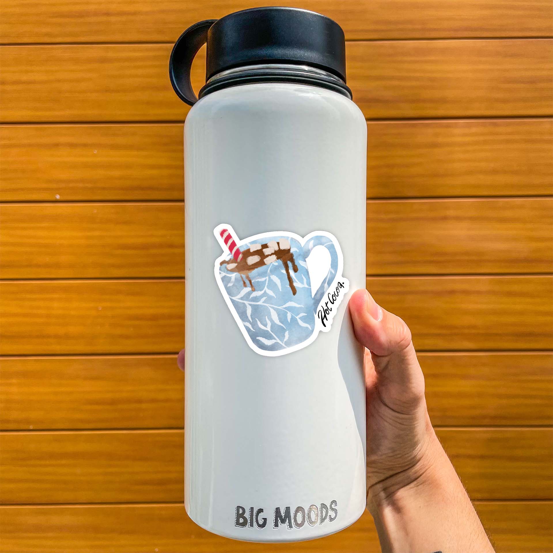  Hot Cocoa Winter Watercolor Sticker、mySite、elrpsem3k