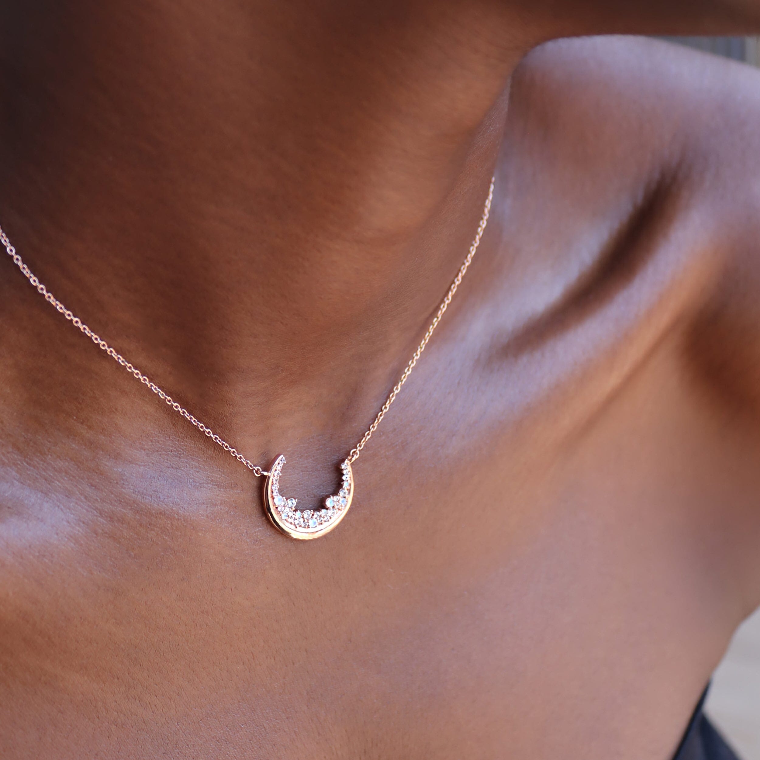 Moonstone White Zircon Necklace - Lush Luna + Free Gift Bag、mySite、hinf8tx79