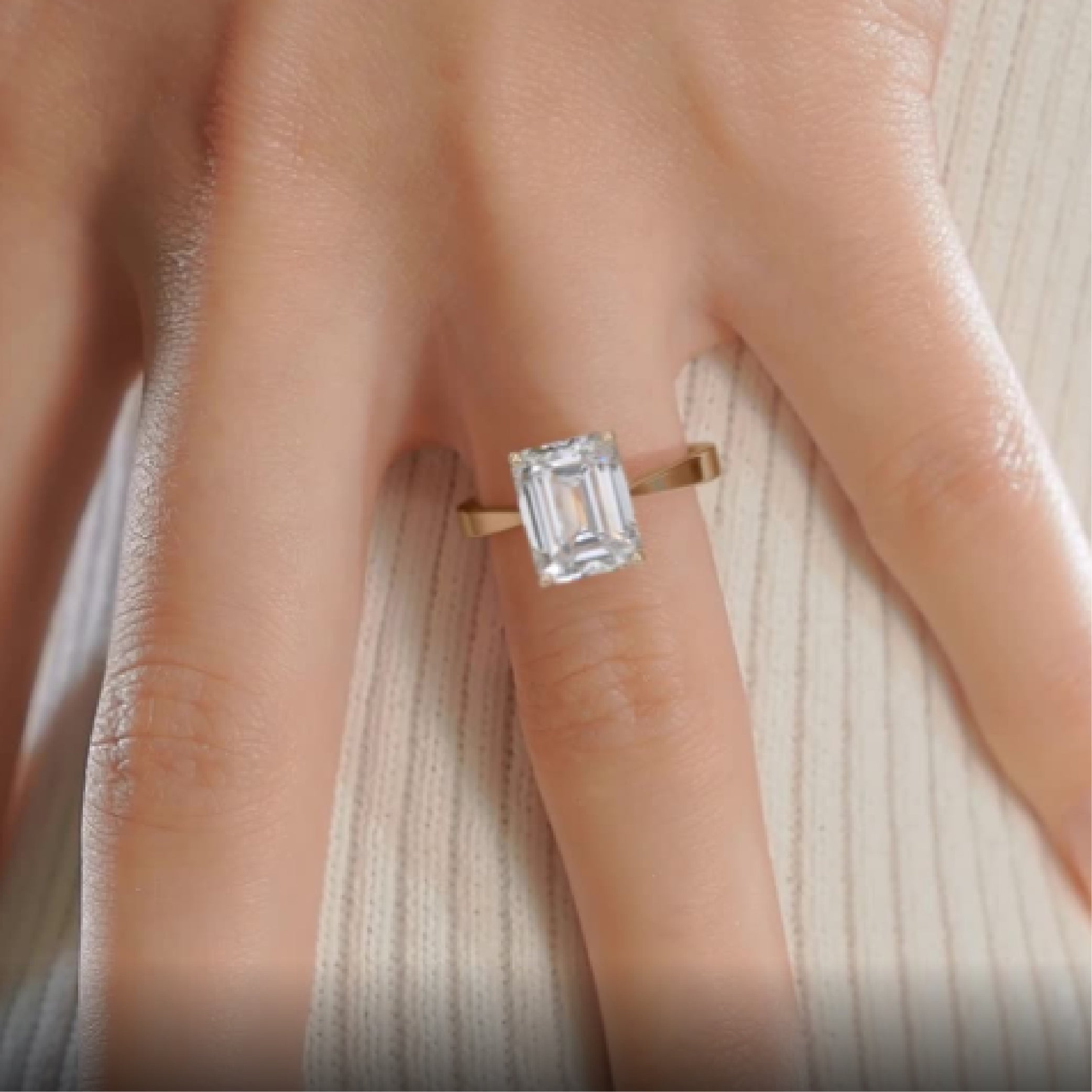 Mariana Lab Grown Diamond Ring -18K Yellow Gold、mySite、hinf8tx79