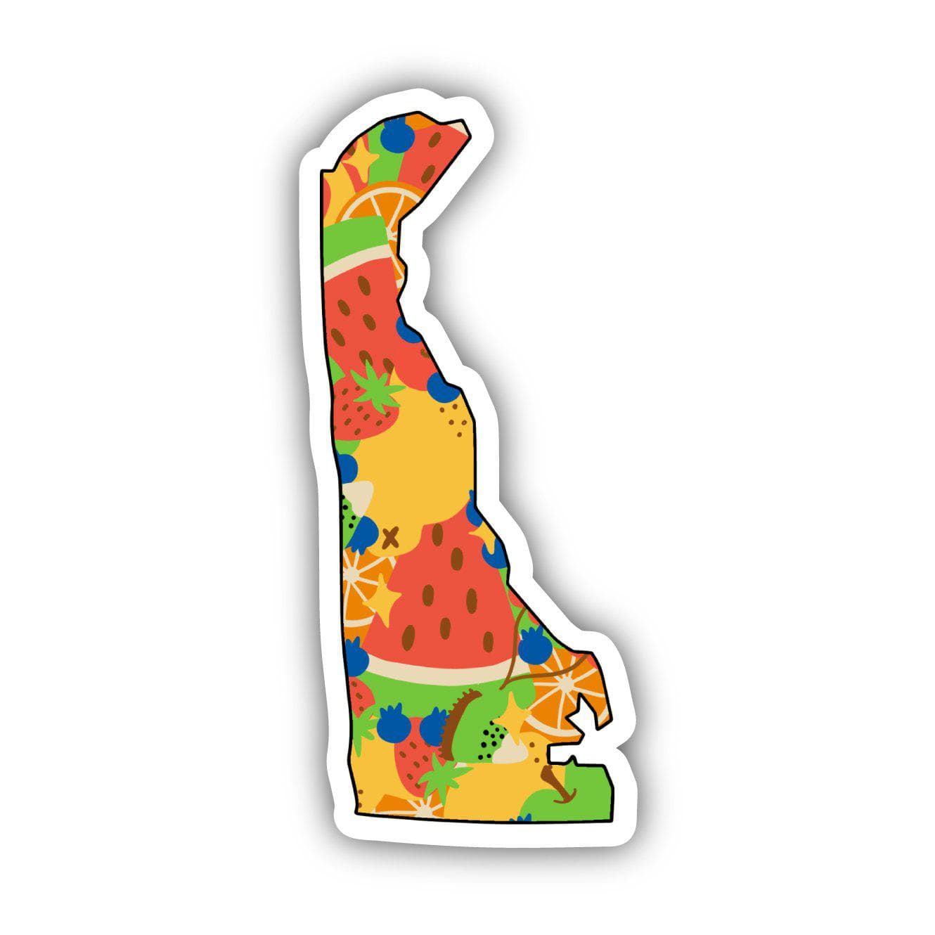  Delaware Fruit Pattern Sticker、mySite、ghnorth