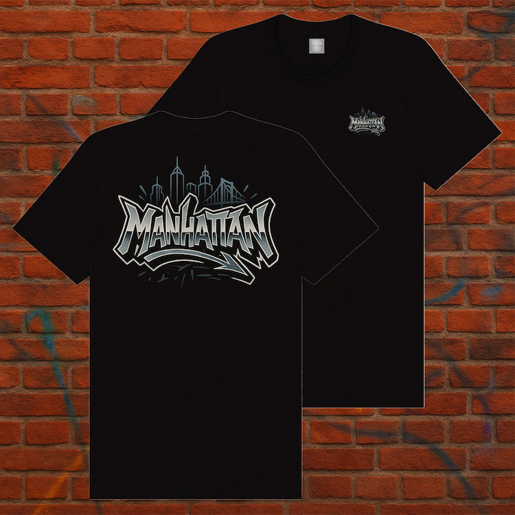 Graffiti MANHATTAN Soft-Style Graphic Tee (7 Sizes)、mySite、vikingsvslions