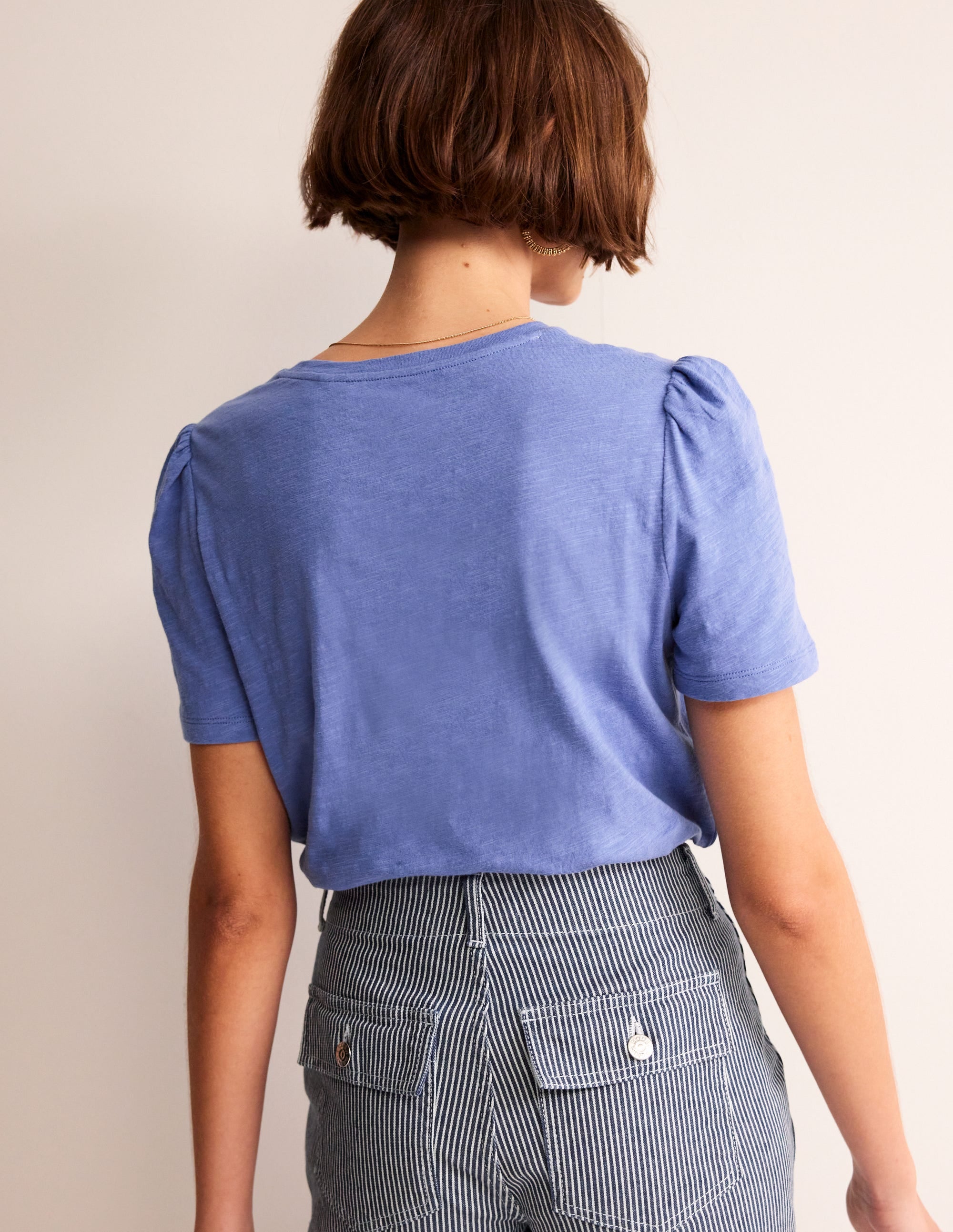  Cotton Puff Sleeve T-Shirt-Ebb and Flow、mySite、ashleygrahame