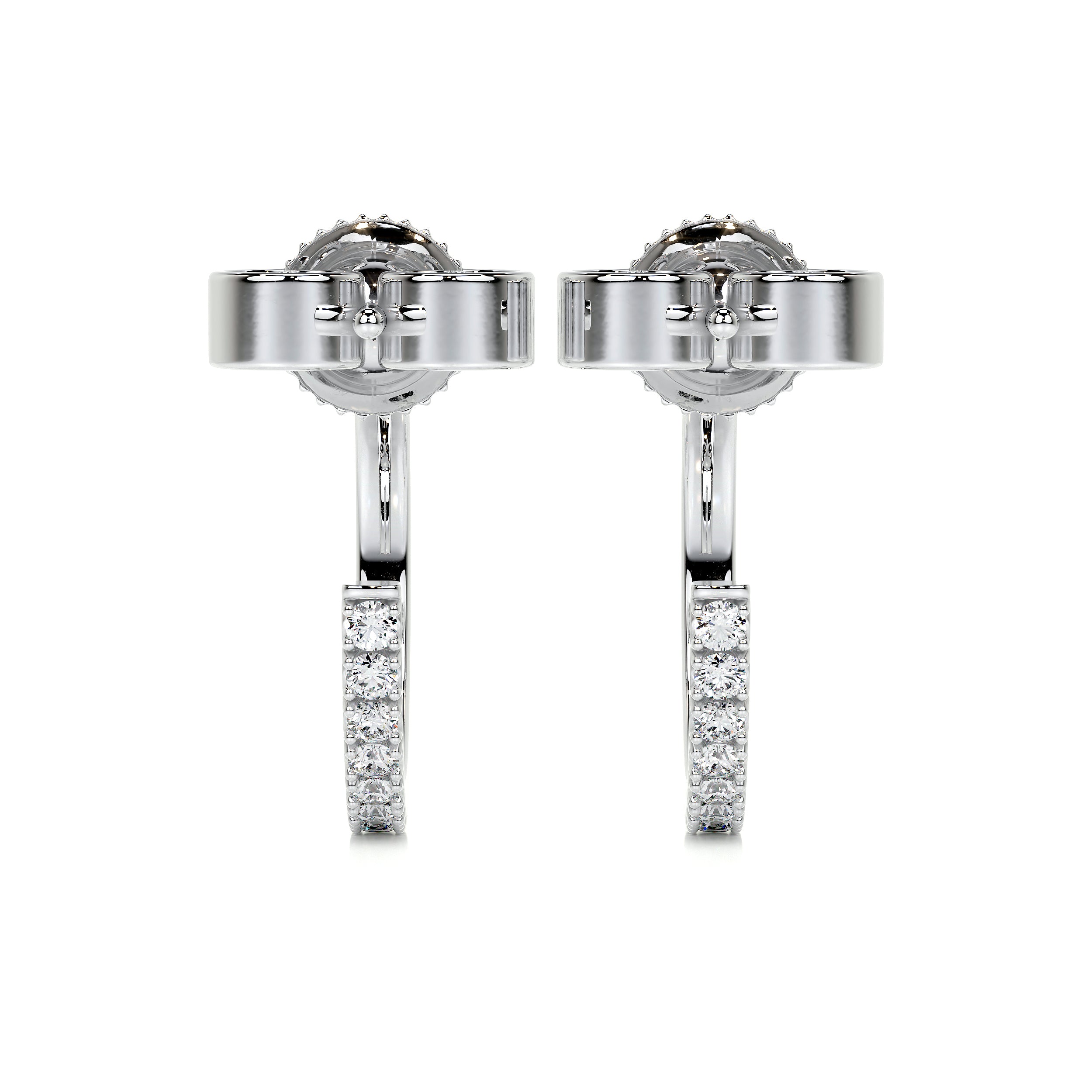 Nicole Diamond Earrings (0.50 Carat) -18K White Gold、mySite、hinf8tx79