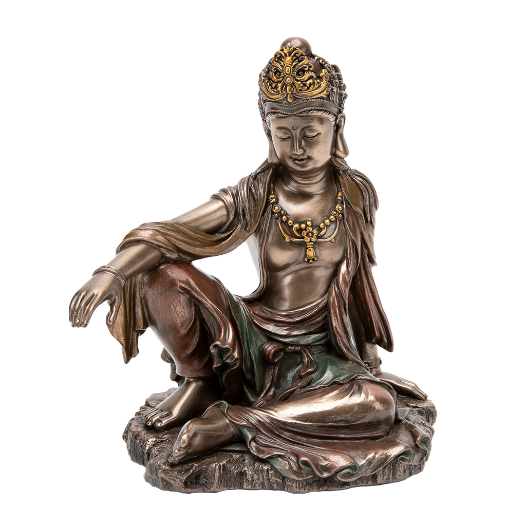Bronze Kuan Yin Royal Ease Statue、mySite、topwebapps