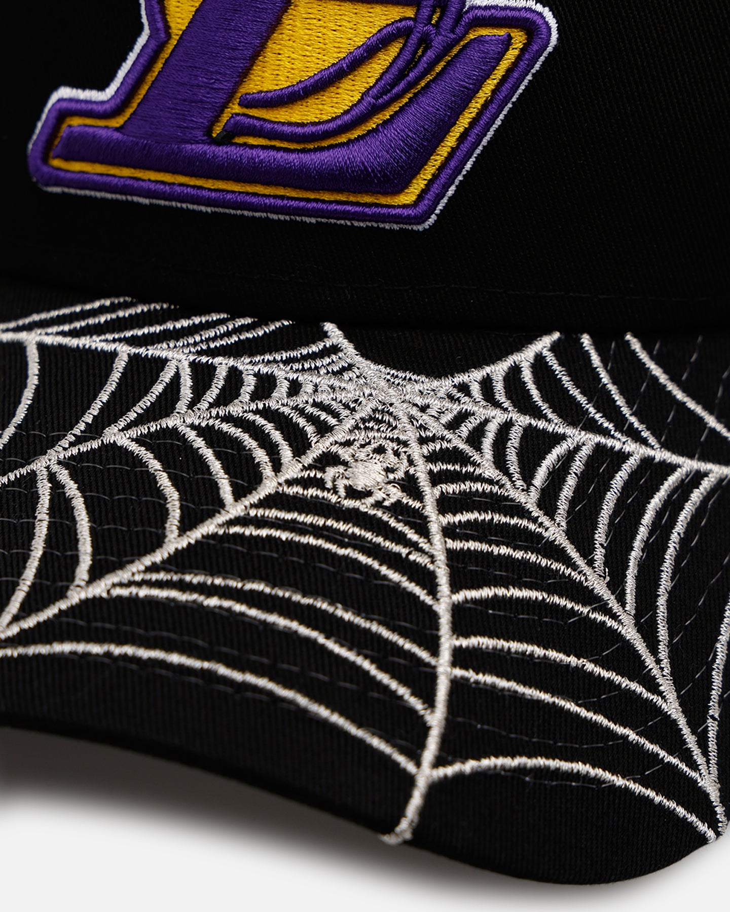 New Era Los Angeles Lakers 'Spider Web Visor' 9FORTY A-Frame Snapback Black、mySite、zt4zffjzw