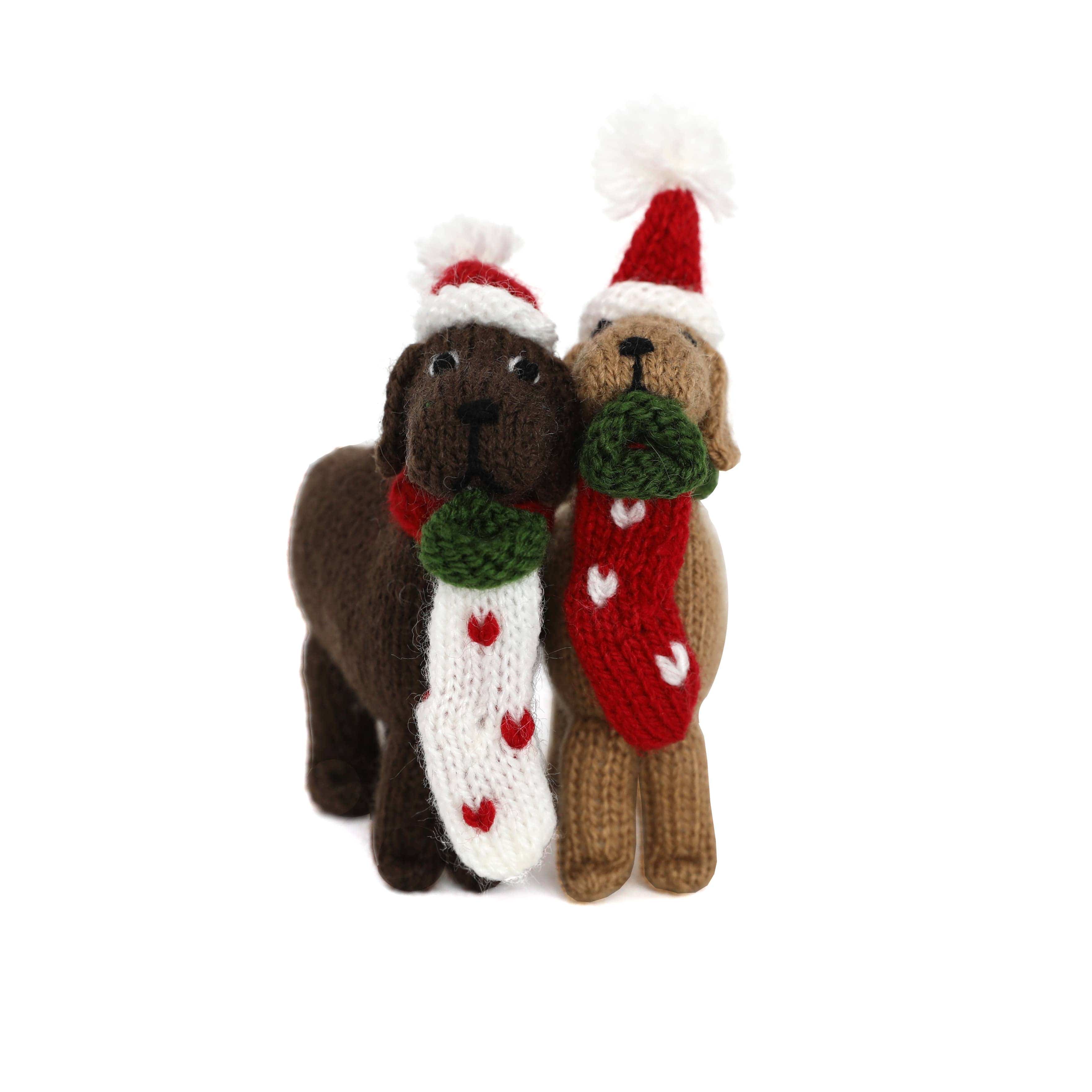 Melange Collection - Dog with Stocking Ornament、mySite、g9winljtr