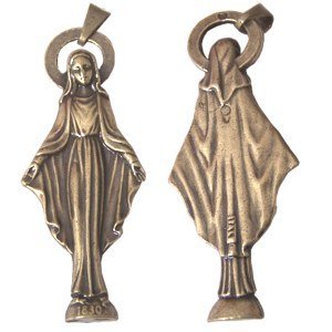 Blessed Mother apparition in France 1830 - Bronze (5.3cm-2)、mySite、topwebapps