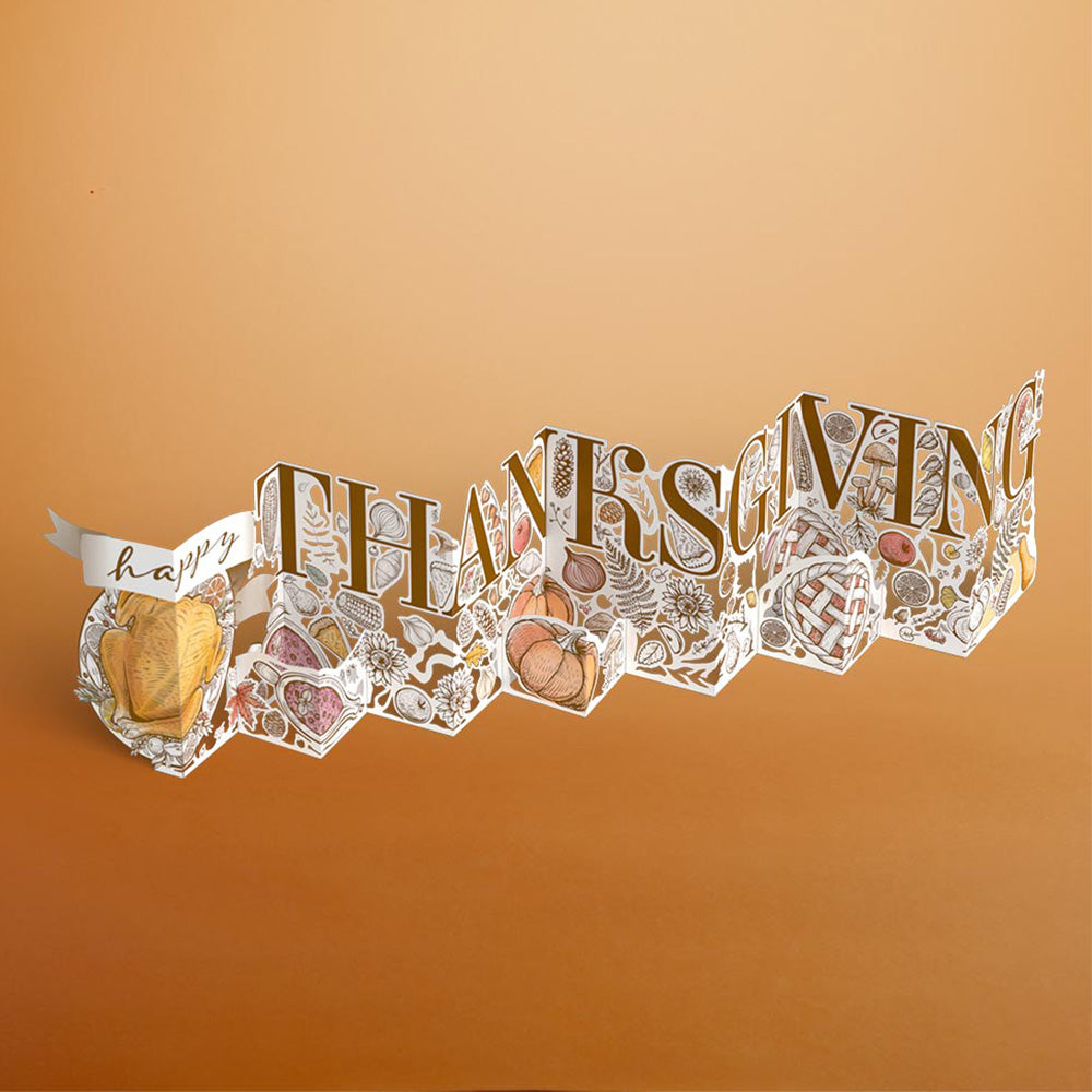 Happy Thanksgiving Loooooong Card™ (Expands to 2 feet)、mySite、solidvoid