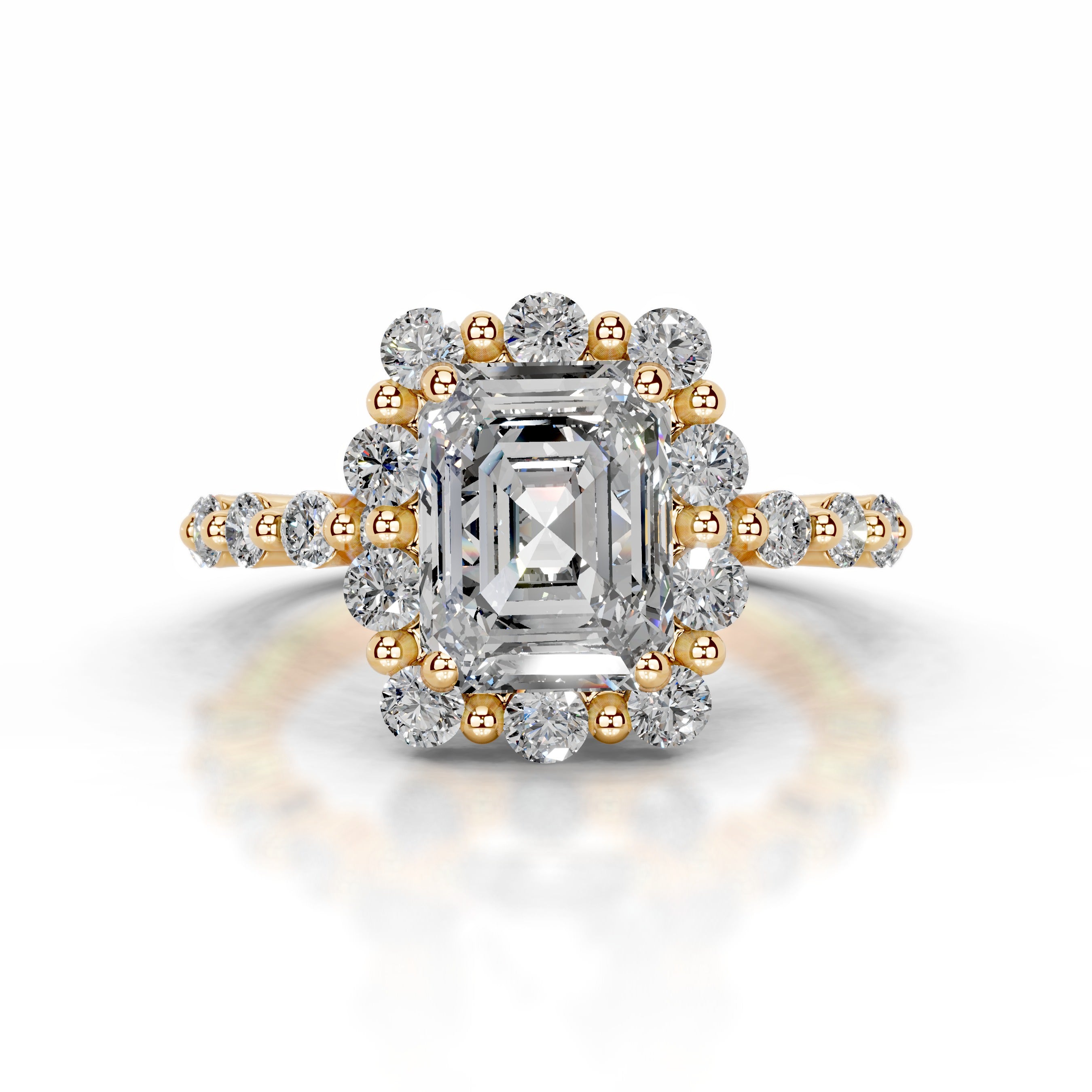Nels Diamond Engagement Ring - 18K Yellow Gold、mySite、hinf8tx79