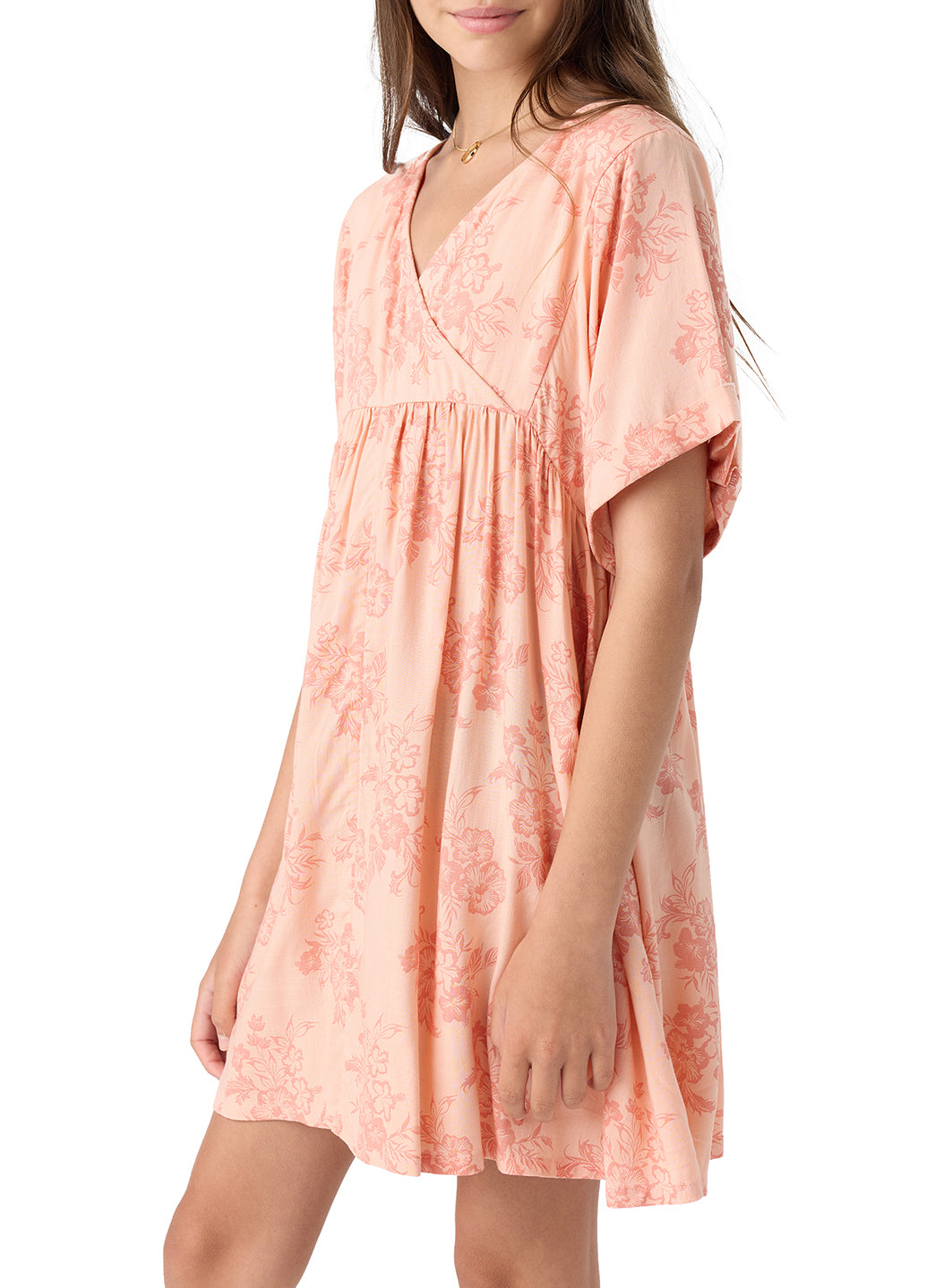 O'Neill Girls' Rosemarie Short Sleeve Dress (Big Kid)、mySite、noshort