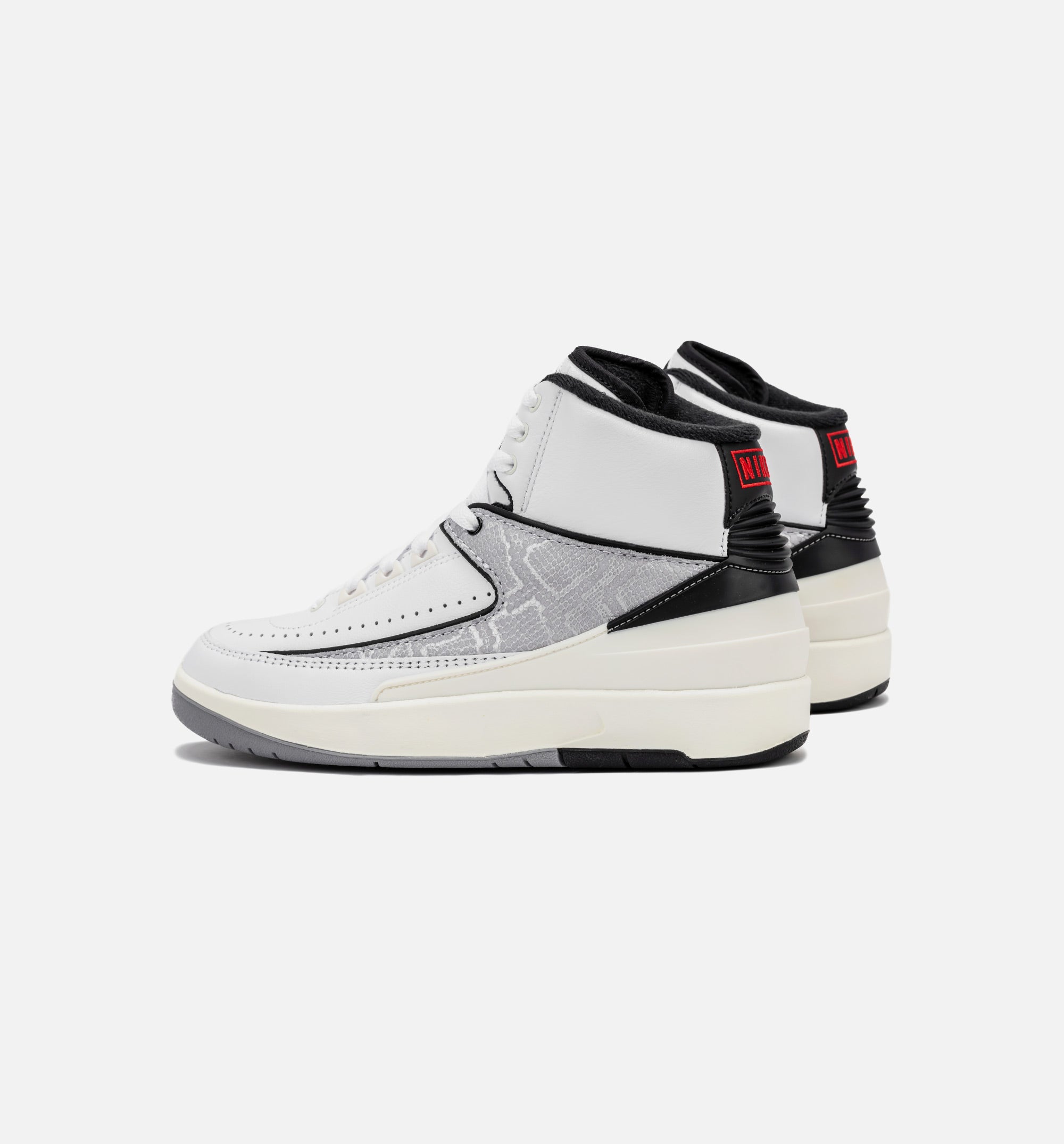 Air Jordan 2 Retro Python Grade School Lifestyle Shoe - White/Fire Red/Black/Sail/Cement Grey、mySite、dreamappss