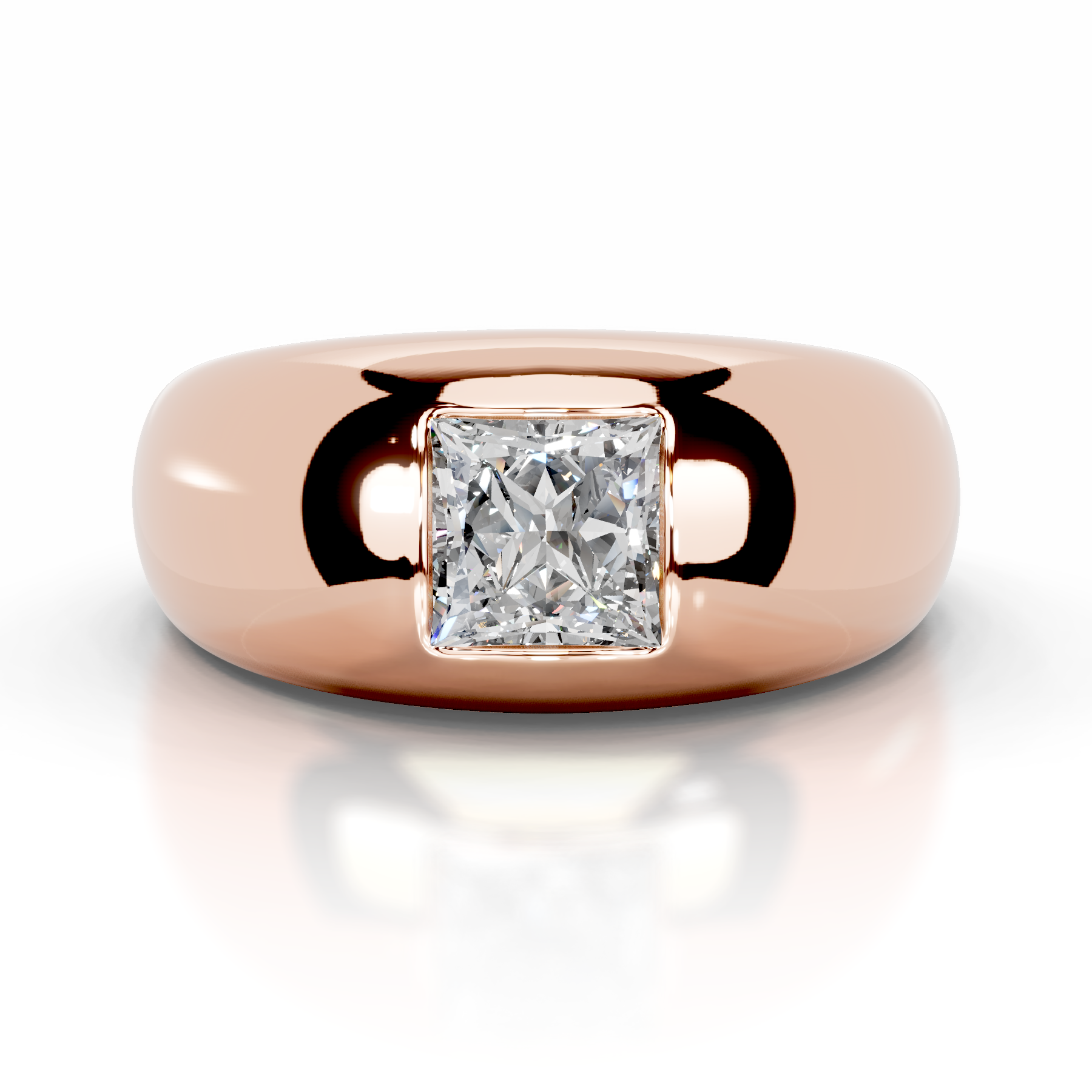 Aaliyah Diamond Engagement Ring (1 Carat) -14K Rose Gold、mySite、hinf8tx79