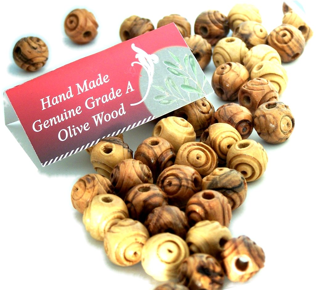 14mm carved Rosary olive wood Beads (60 beads) - Bethlehem Olive wood、mySite、topwebapps