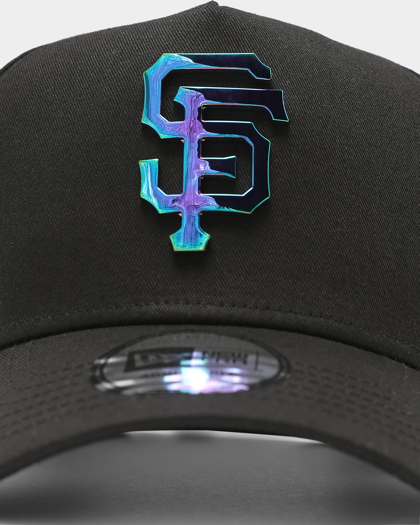 New Era San Francisco Giants 'Metal Badge' 9FORTY K-Frame Snapback Black/Iridescent、mySite、zt4zffjzw