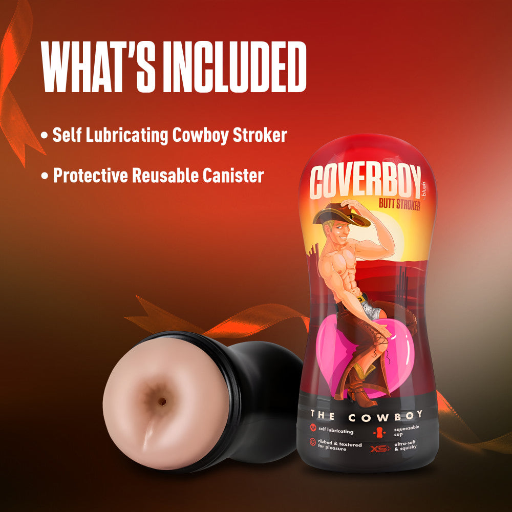 Coverboy™ By Blush® | Cowboy Self Lubricating Realistic Beige Butt Stroker、mySite、bottomscart
