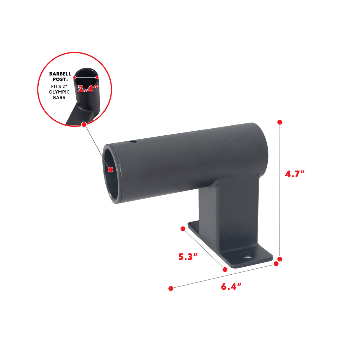  Vertical Olympic Barbell Holder - Sunny Strength™ Power Rack Attachment、mySite、ghnorth