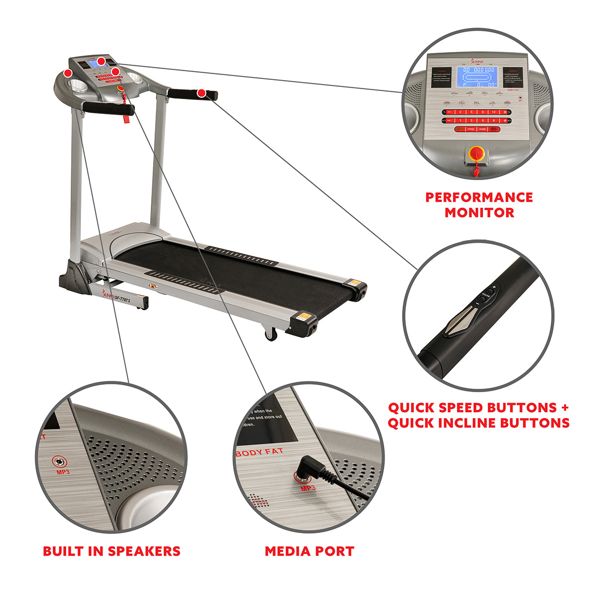  High Weight Limit Treadmill w/ Auto Incline, and Body Fat Function、mySite、ghnorth