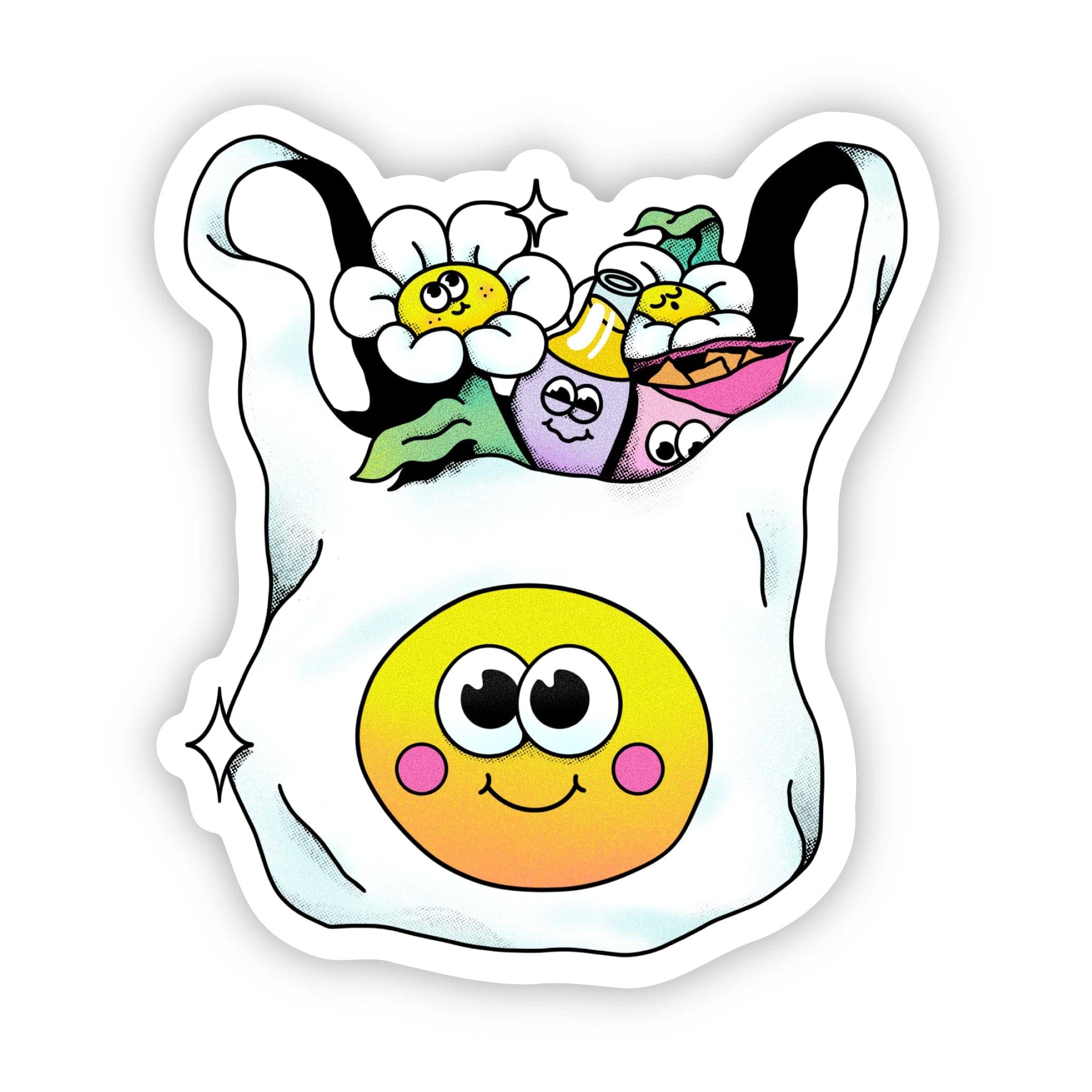  Happy Bag & Flower Friends Sticker、mySite、elrpsem3k