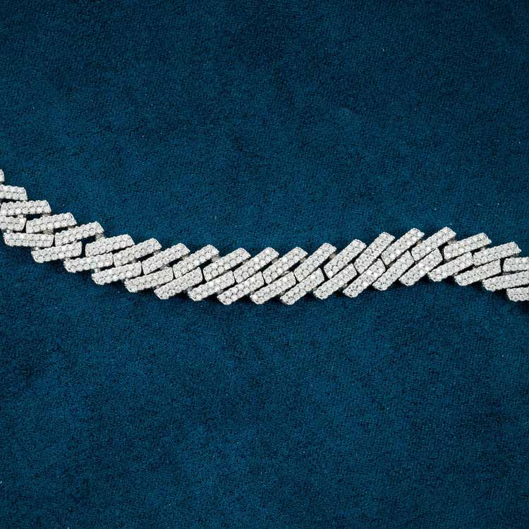 10MM Moissanite Cuban Link Bracelet 14K Gold、mySite、hinf8tx79