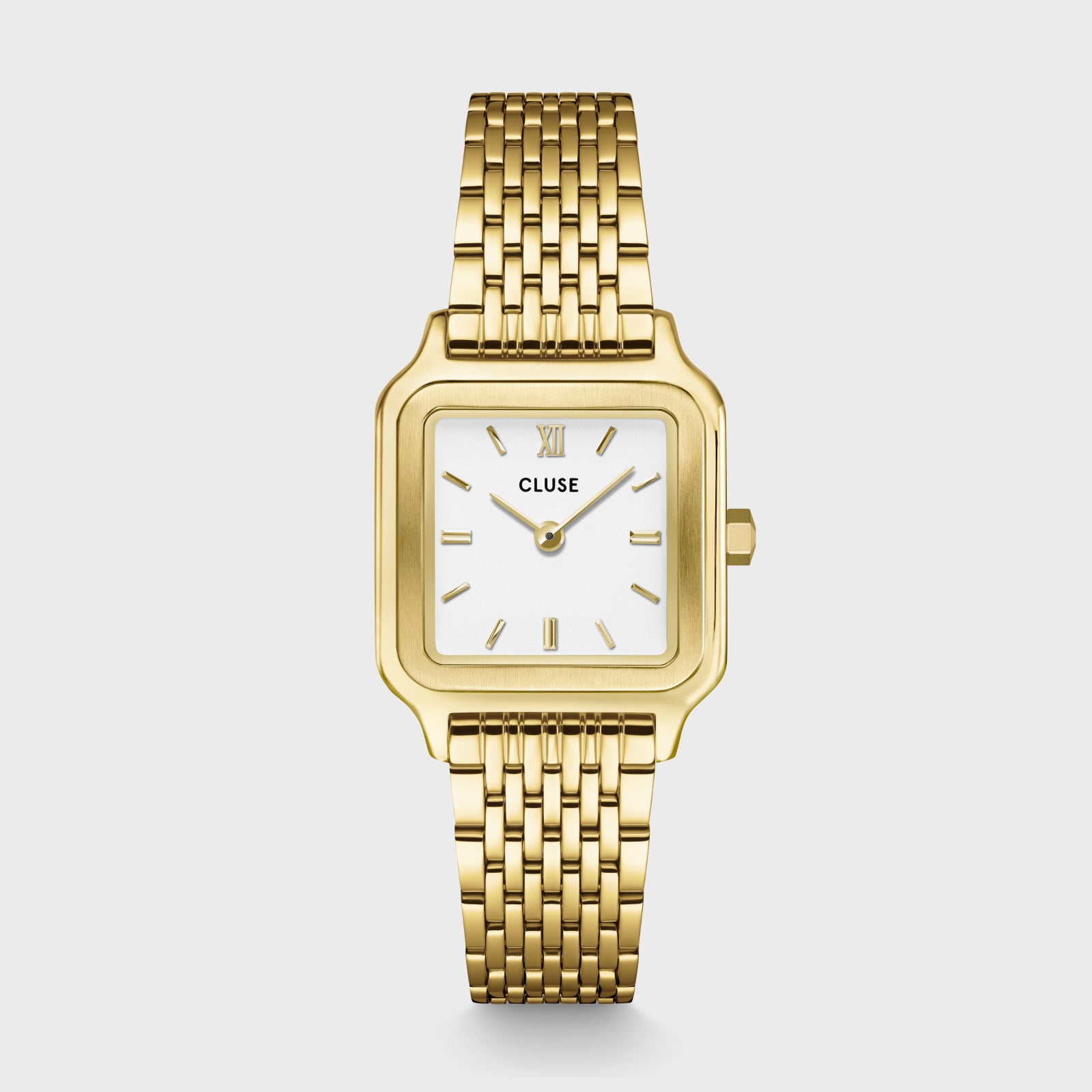 Gracieuse Petite Watch Steel, White, Gold Colour