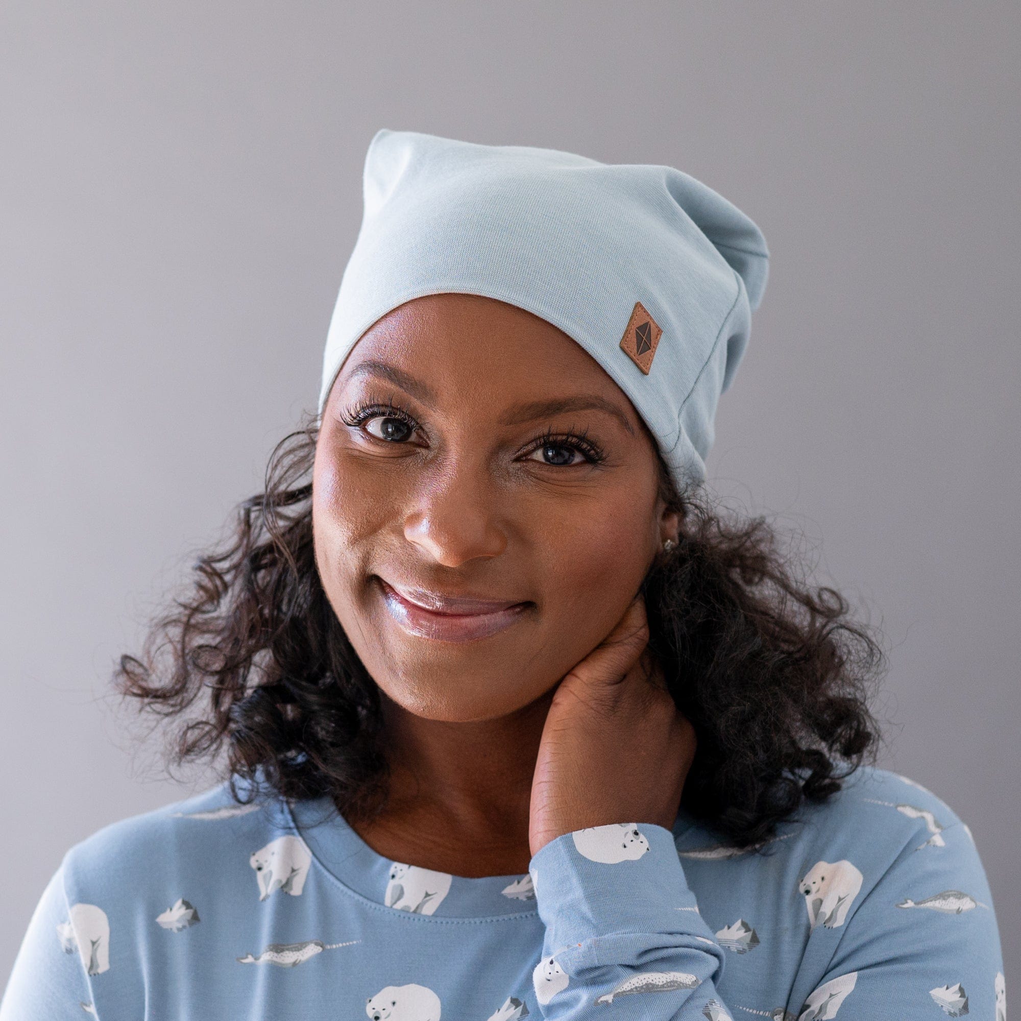  Bamboo Jersey Adult Beanie in Fog、mySite、layawaytickets